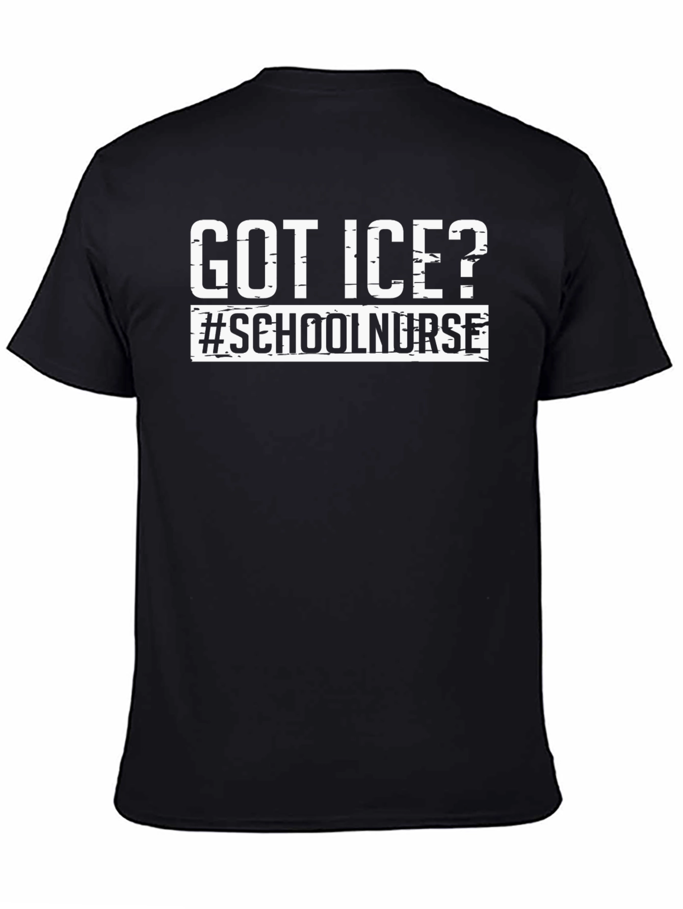 Got Ice? School Nurse Black T-Shirt