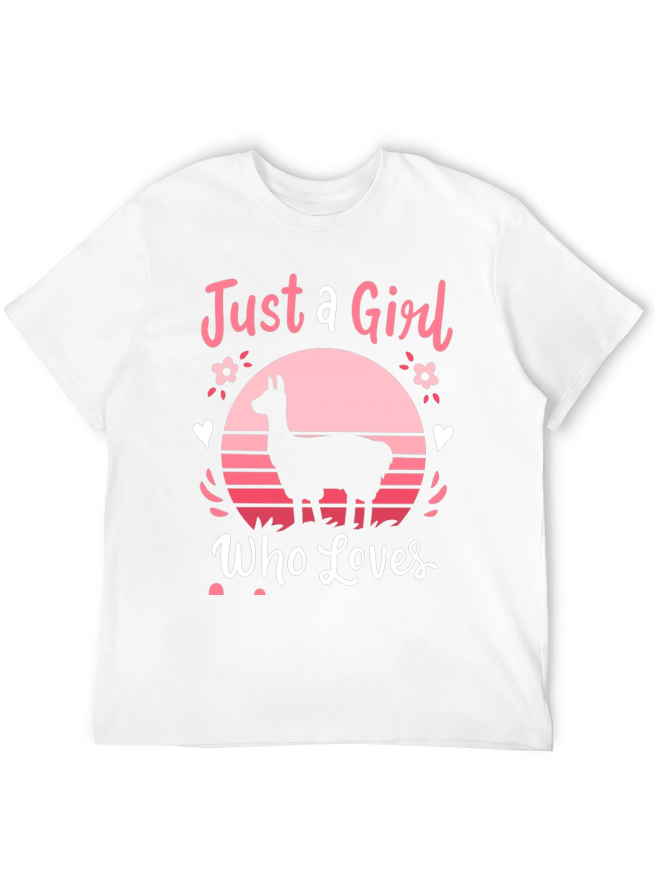Just A Girl Who Loves Llamas T-Shirt