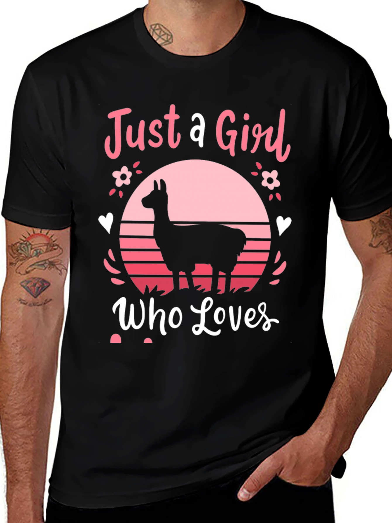 Just A Girl Who Loves Llamas T-Shirt