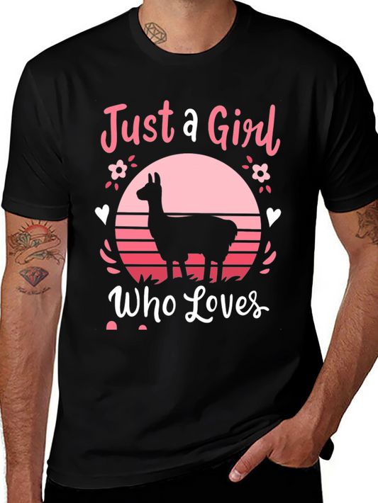 Just A Girl Who Loves Llamas T-Shirt