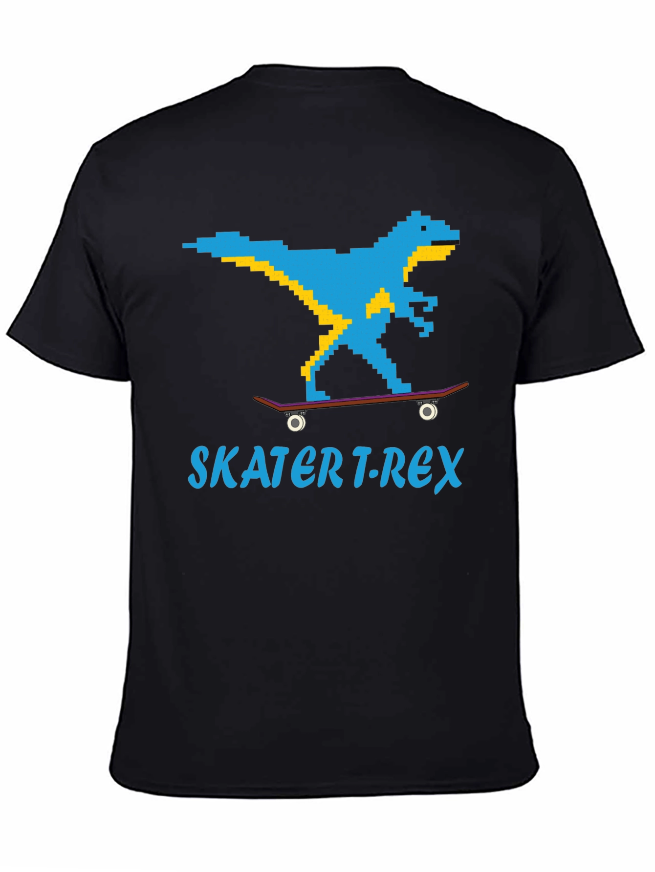 Skater T-Rex Graphic T-Shirt - Black