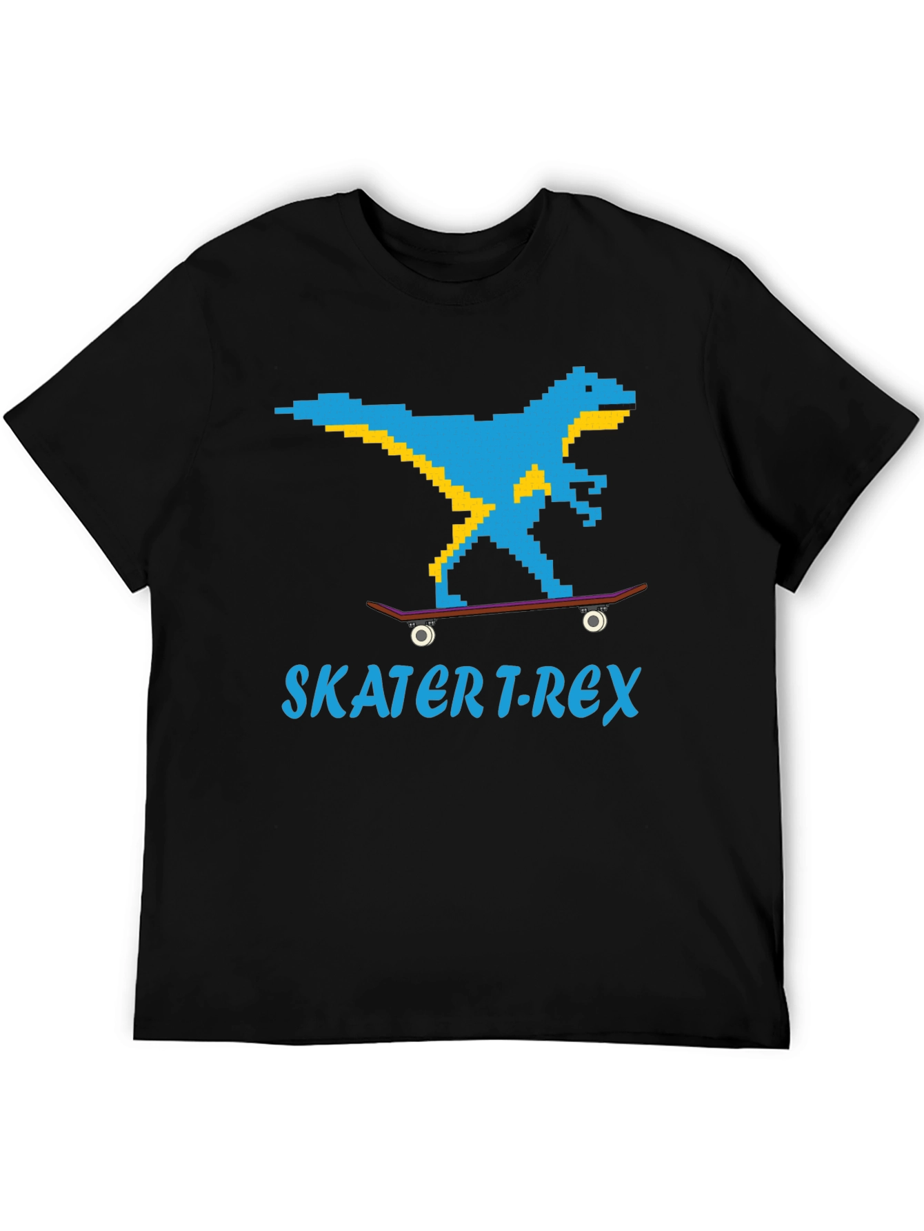 Skater T-Rex Graphic T-Shirt - Black