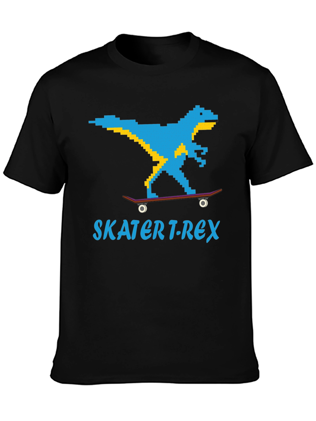 Skater T-Rex Graphic T-Shirt - Black