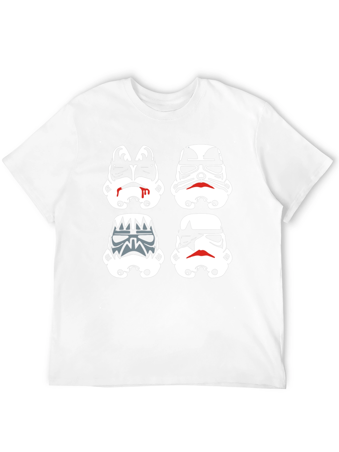 Stormtrooper Mashup Graphic Tee - Black Cotton Blend