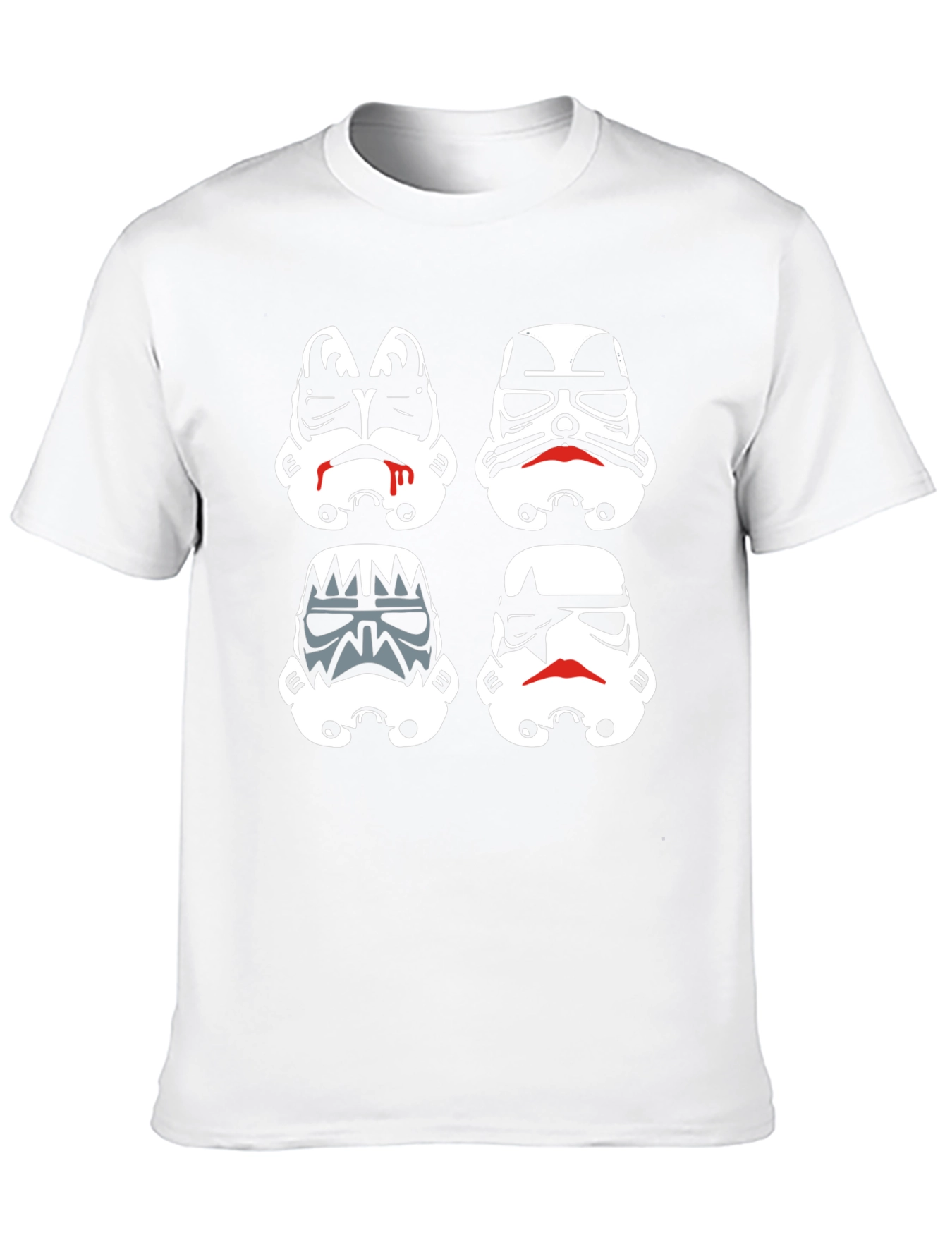 Stormtrooper Mashup Graphic Tee - Black Cotton Blend