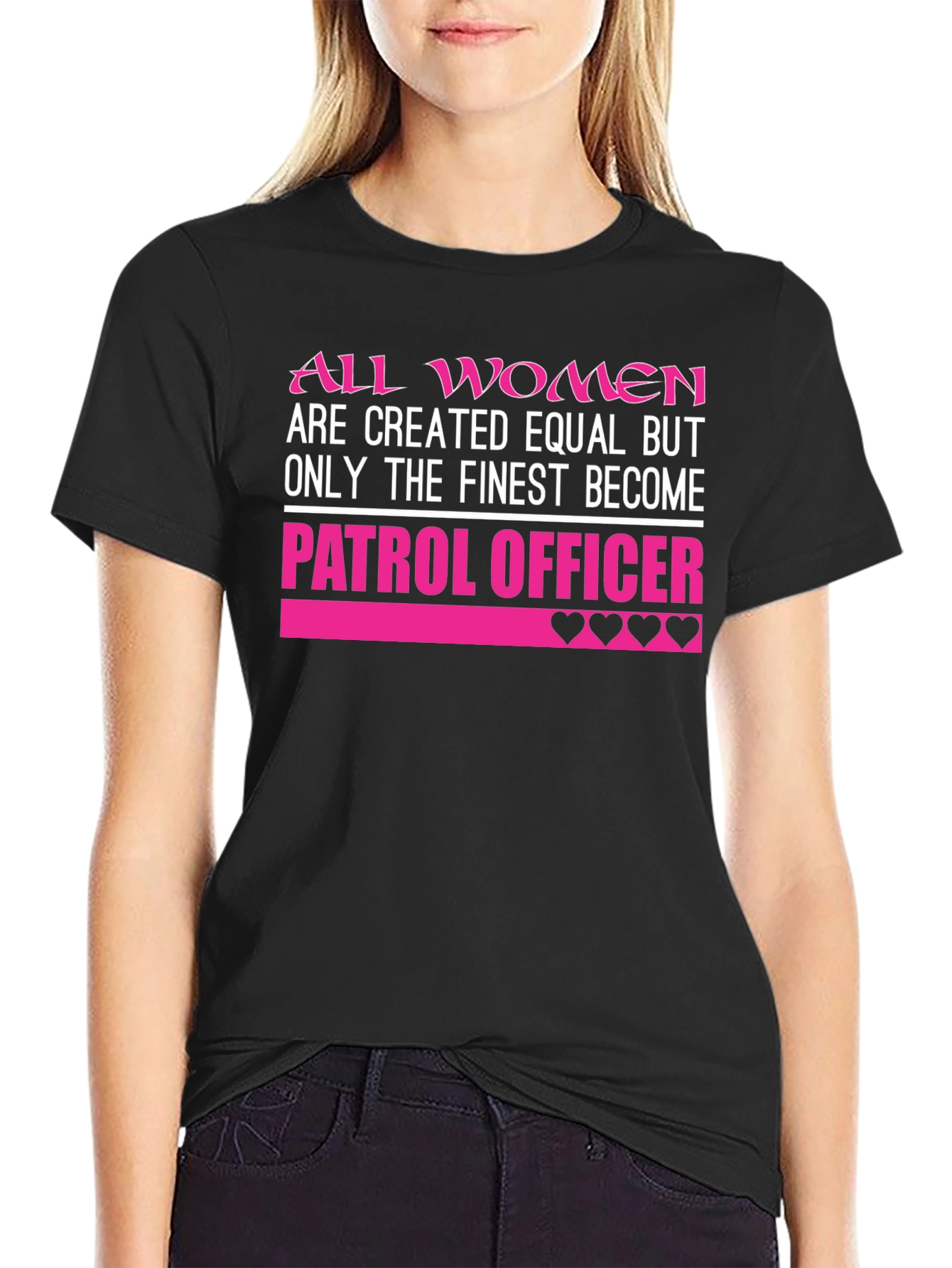Finest Women Patrol Officer Graphic Tee