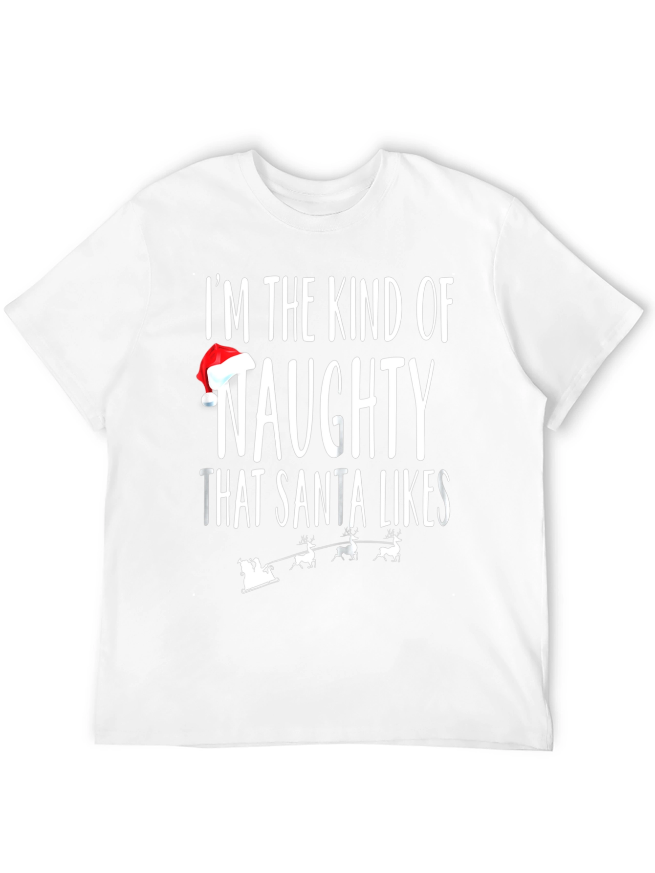 Naughty Santa Likes T-Shirt - Festive Holiday Apparel