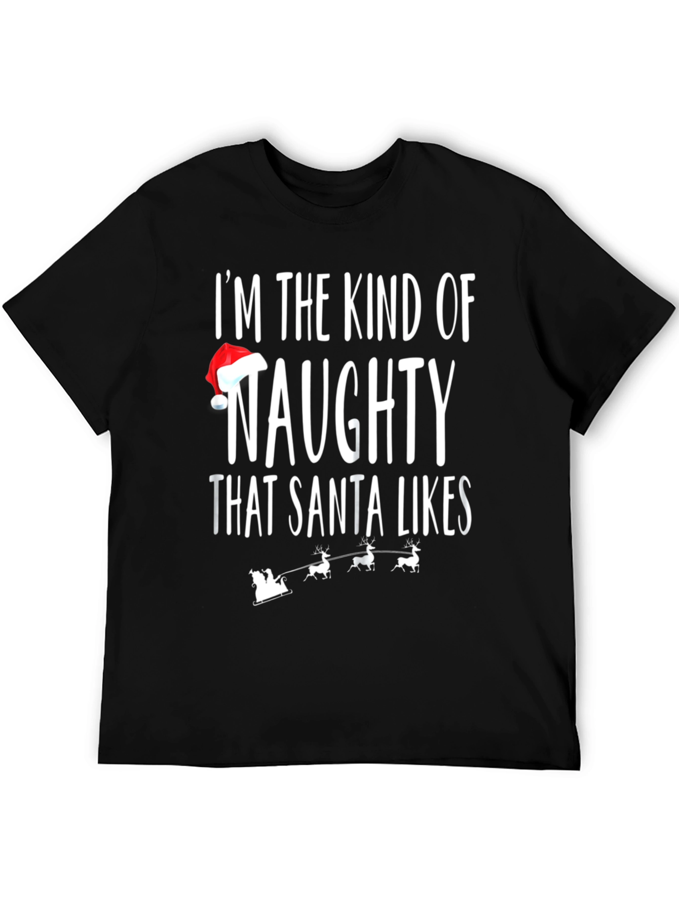 Naughty Santa Likes T-Shirt - Festive Holiday Apparel