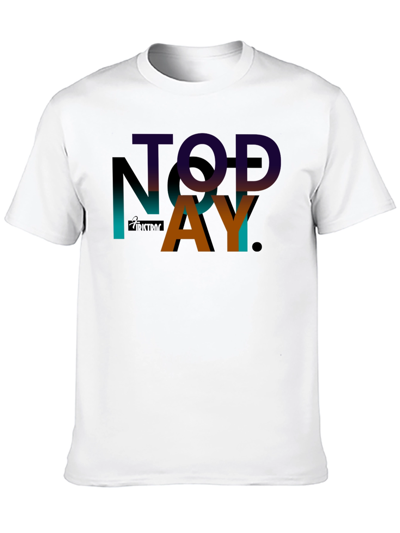 TODAY Graphic Print Black T-Shirt