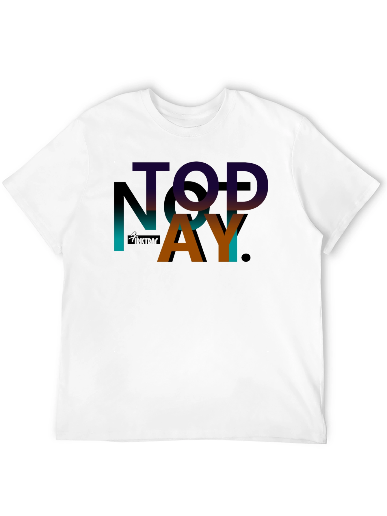 TODAY Graphic Print Black T-Shirt