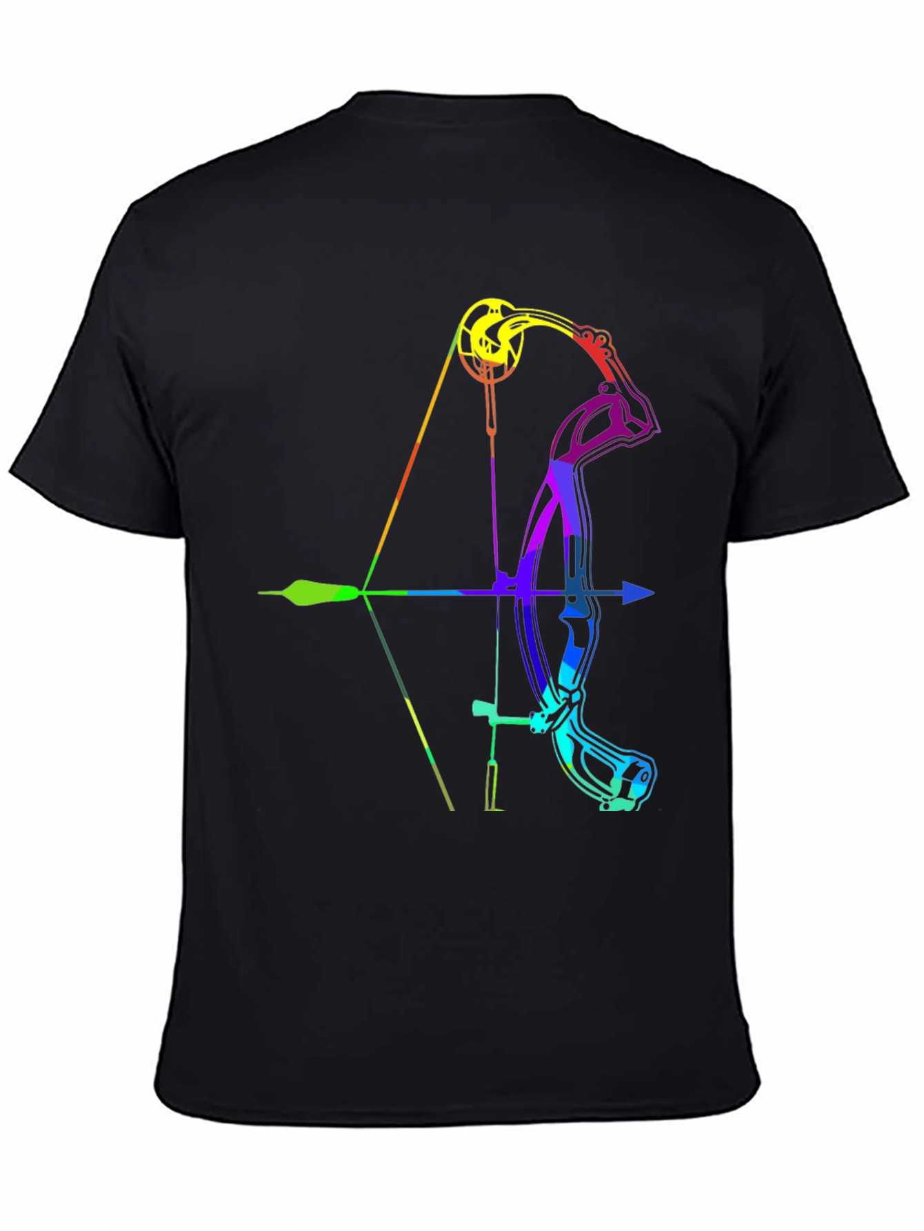 Rainbow Compound Bow Graphic T-Shirt