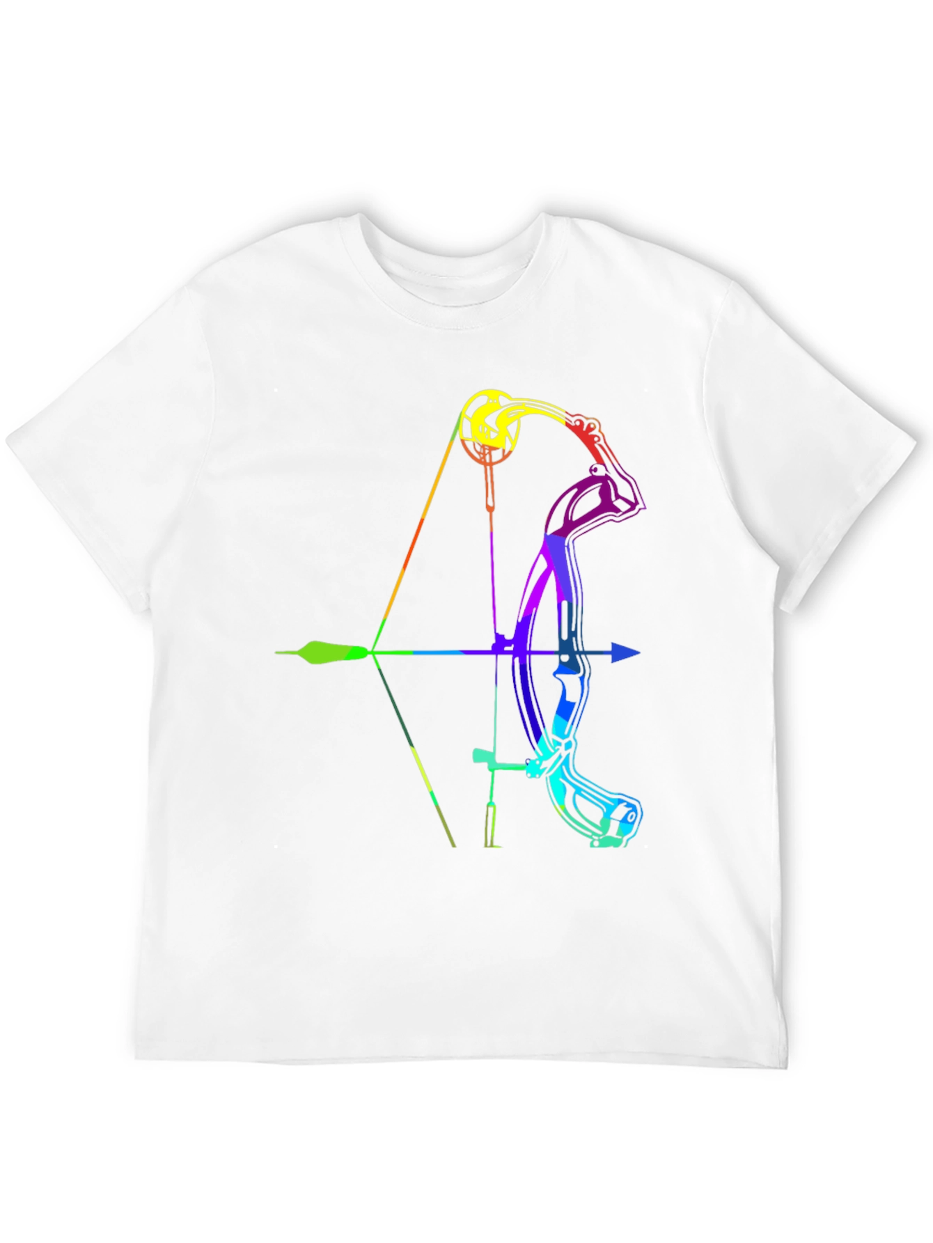 Rainbow Compound Bow Graphic T-Shirt