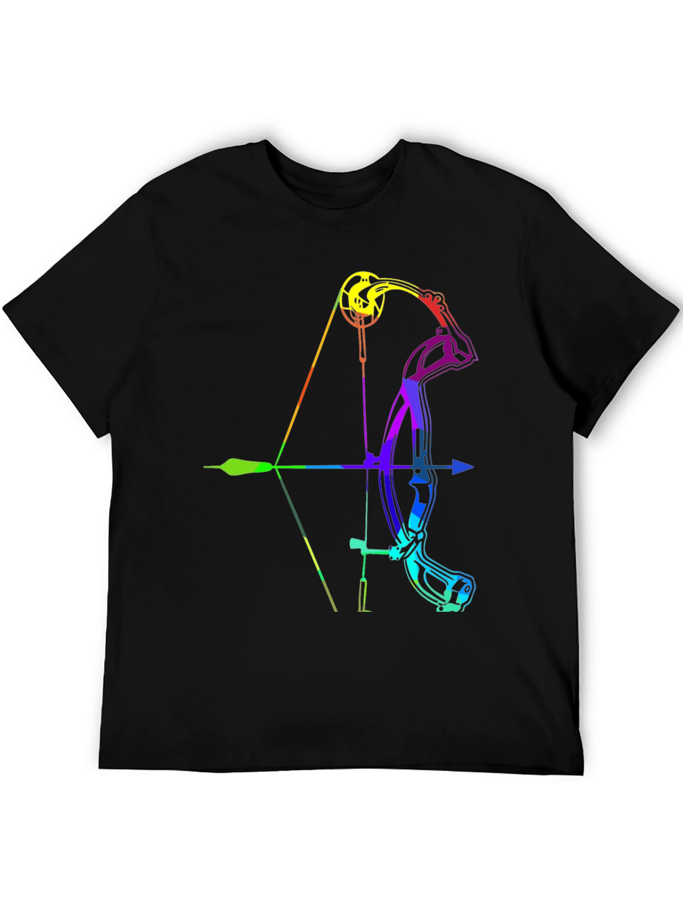 Rainbow Compound Bow Graphic T-Shirt
