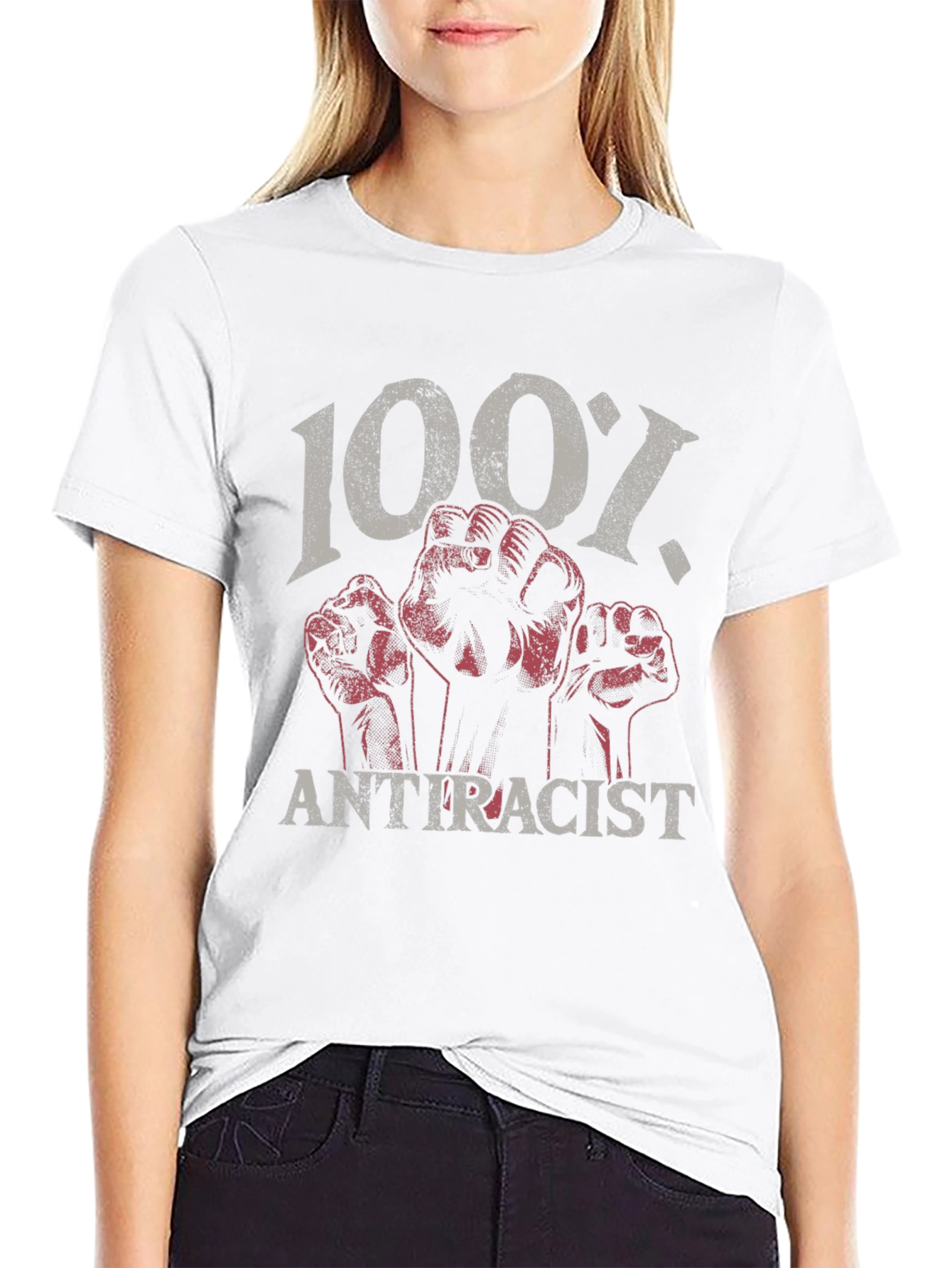 100% Antiracist Graphic T-Shirt