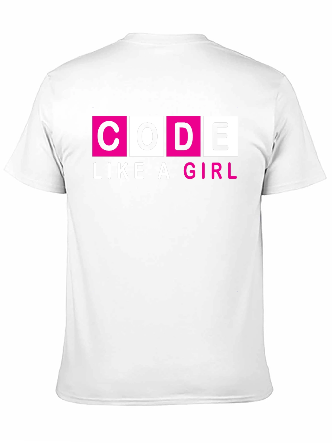 Code Like a Girl T-Shirt - Black Empowering Design