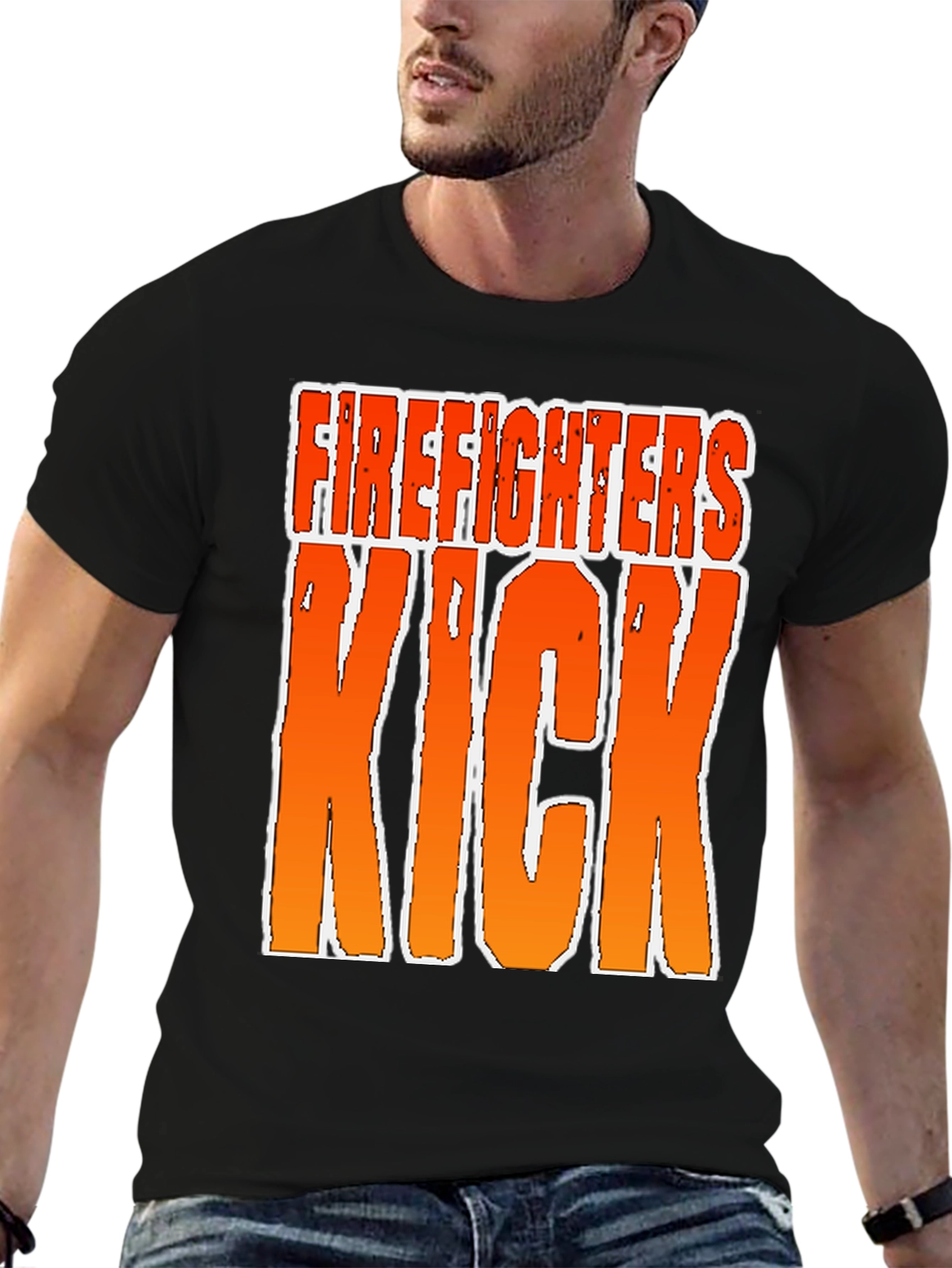 Firefighters Kick T-Shirt - Bold Graphic Tee