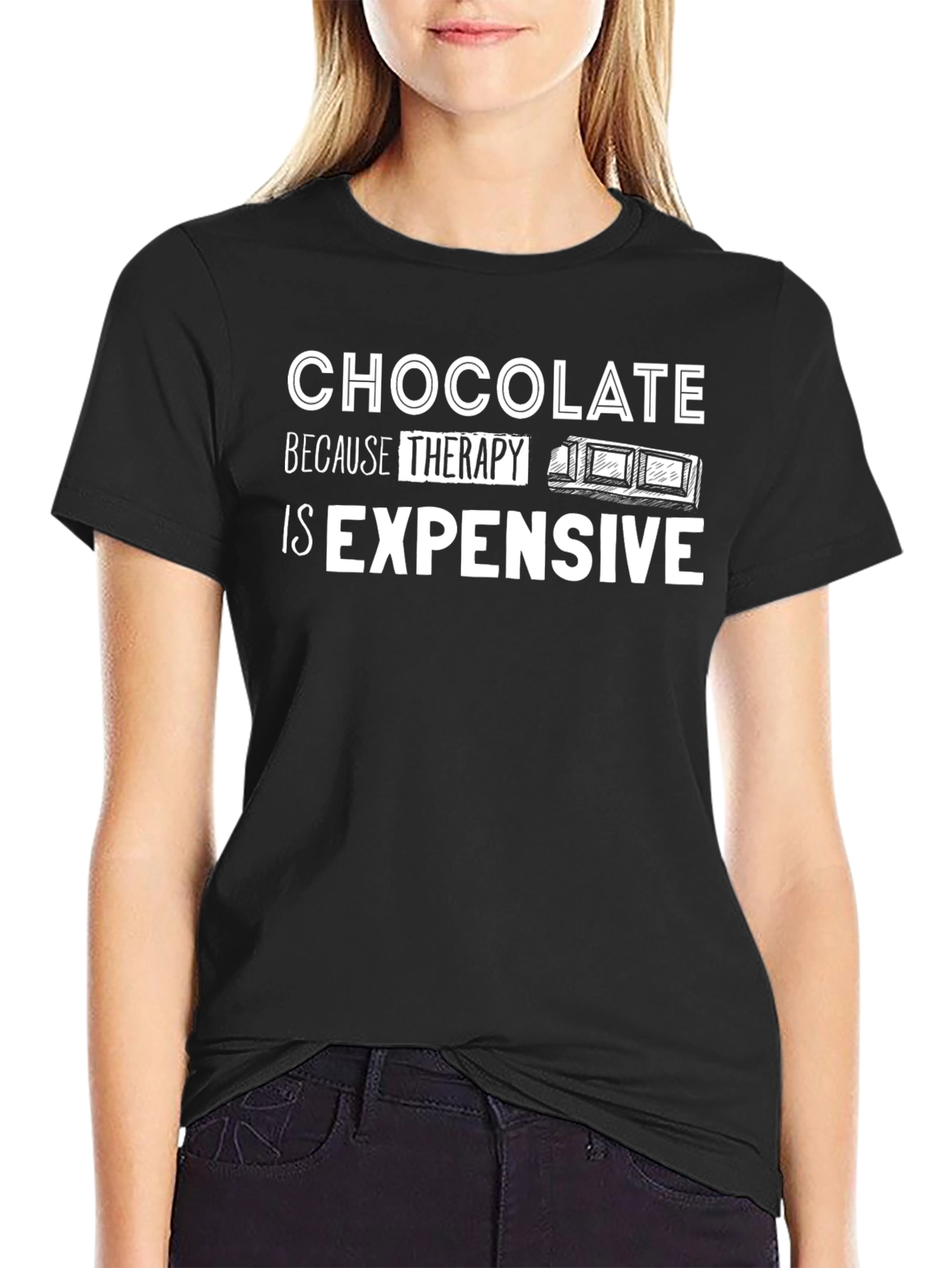 Chocolate Therapy T-Shirt - Funny Graphic Tee