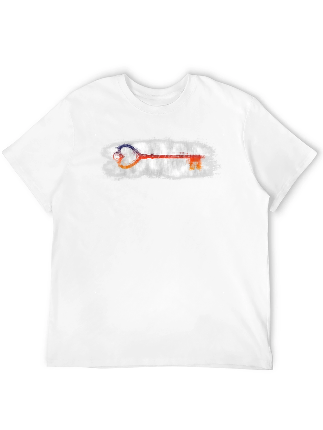 Heart Key Graphic Tee - Stylish Unisex Black T-Shirt