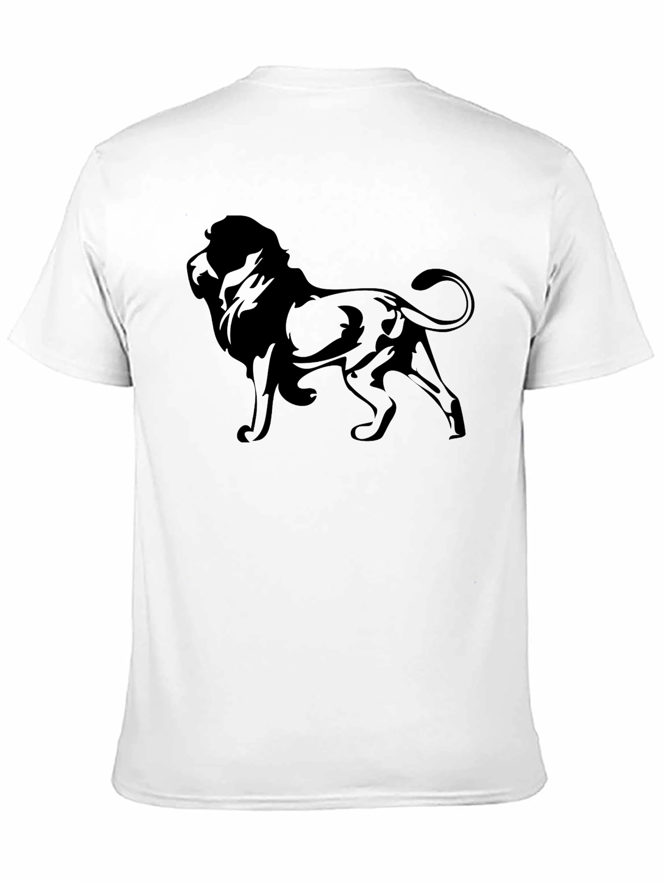 Lion Graphic T-Shirt - Stylish Black Tee