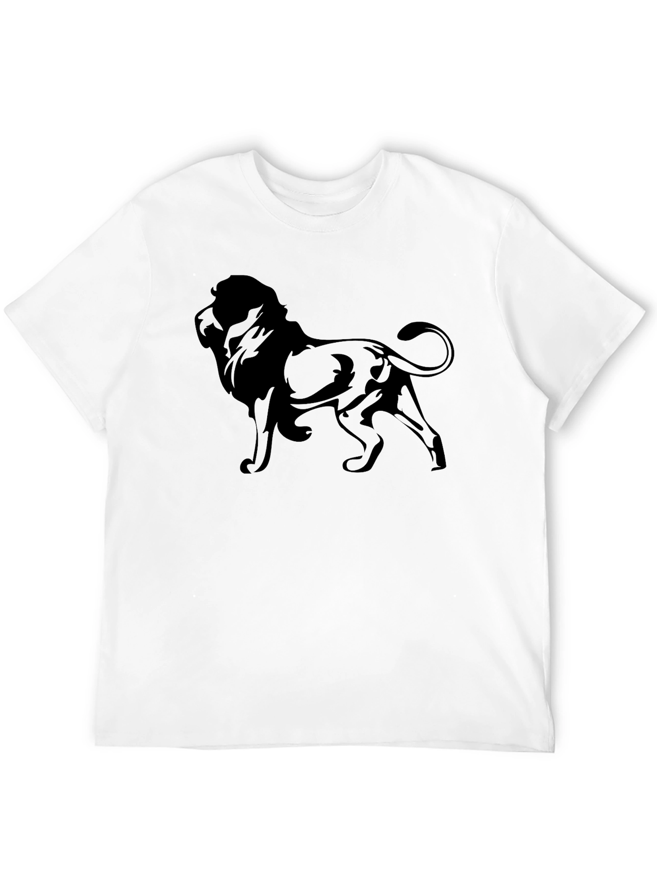 Lion Graphic T-Shirt - Stylish Black Tee