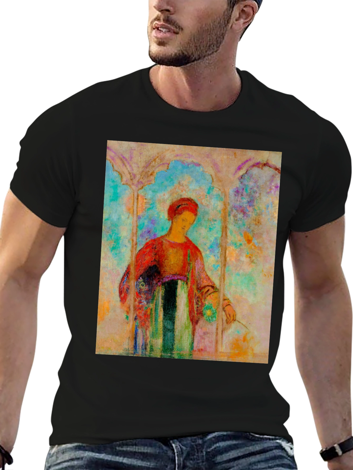 Artistic Woman Portrait T-Shirt - Unique Design