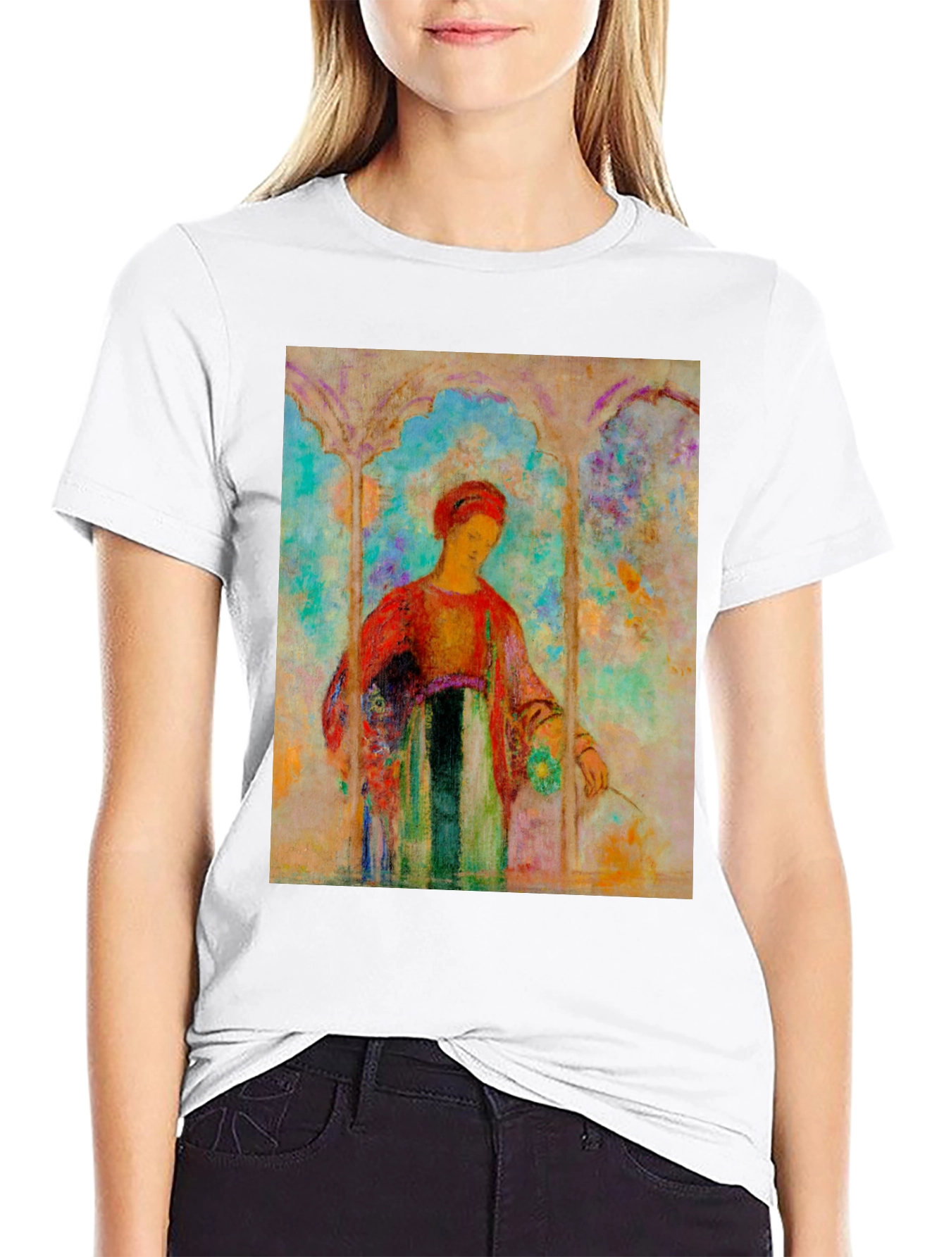 Artistic Woman Portrait T-Shirt - Unique Design