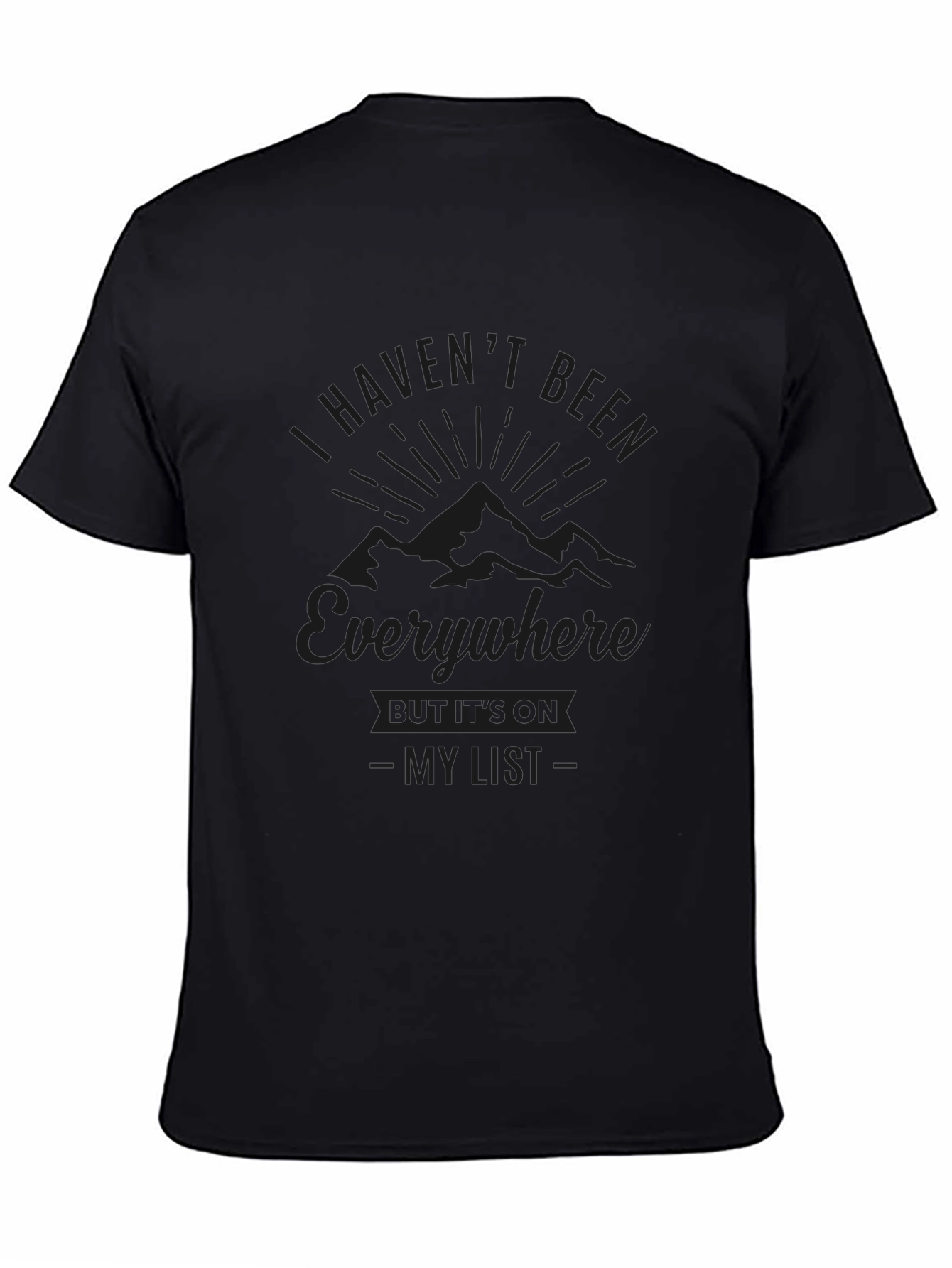 Travel Lovers Black T-Shirt