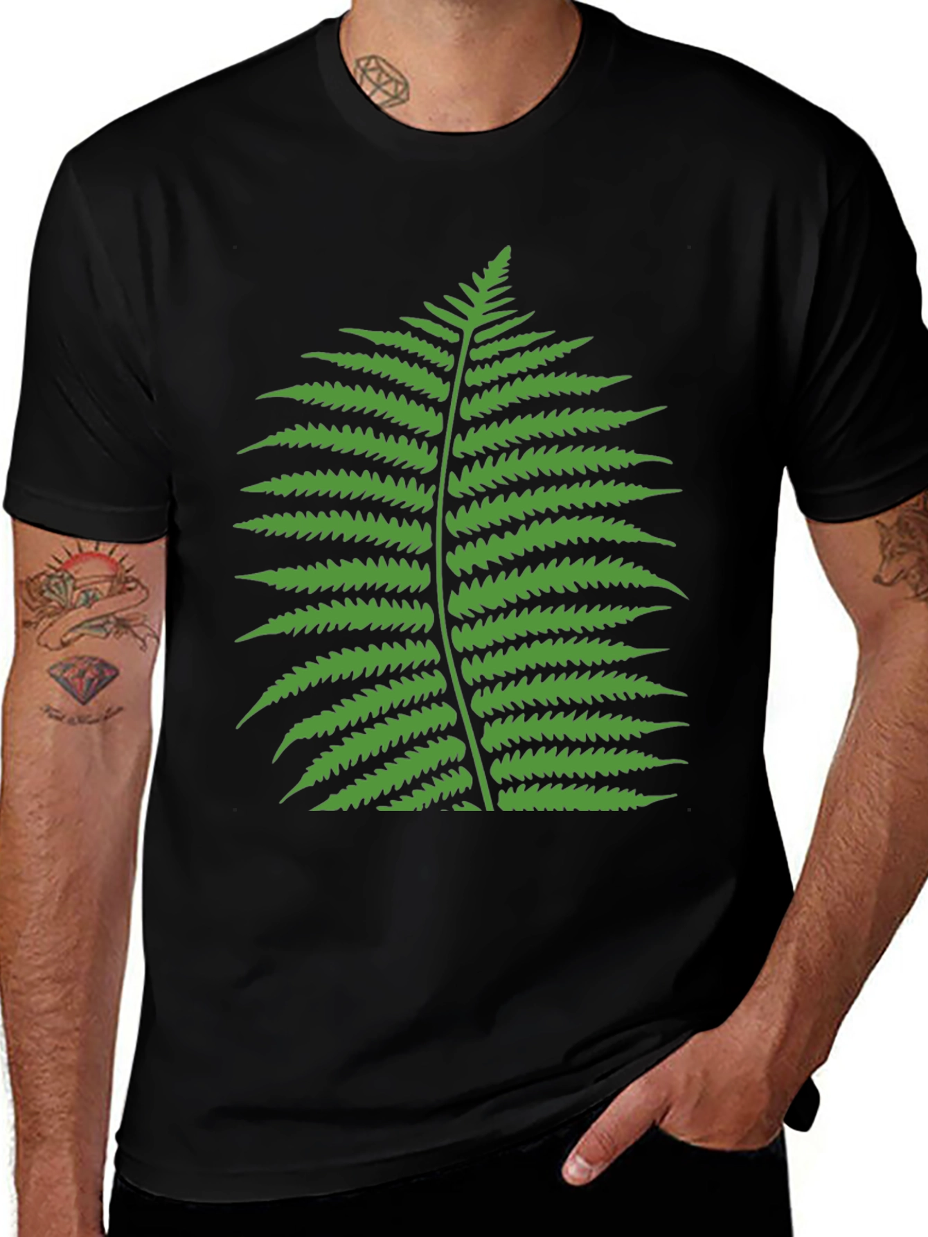 Fern Graphic T-Shirt - Classic Black Tee