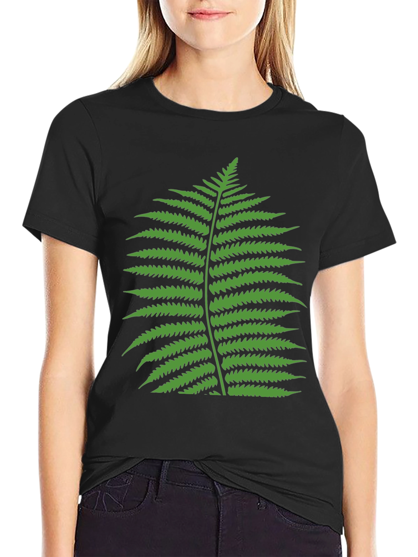 Fern Graphic T-Shirt - Classic Black Tee