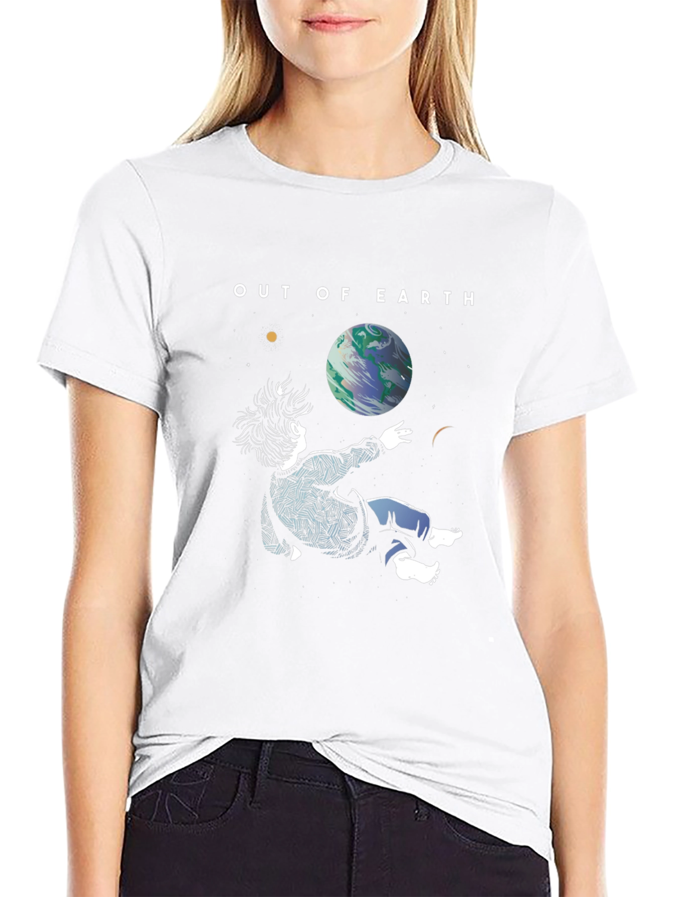 Out of Earth Graphic T-Shirt - Stylish Space Design