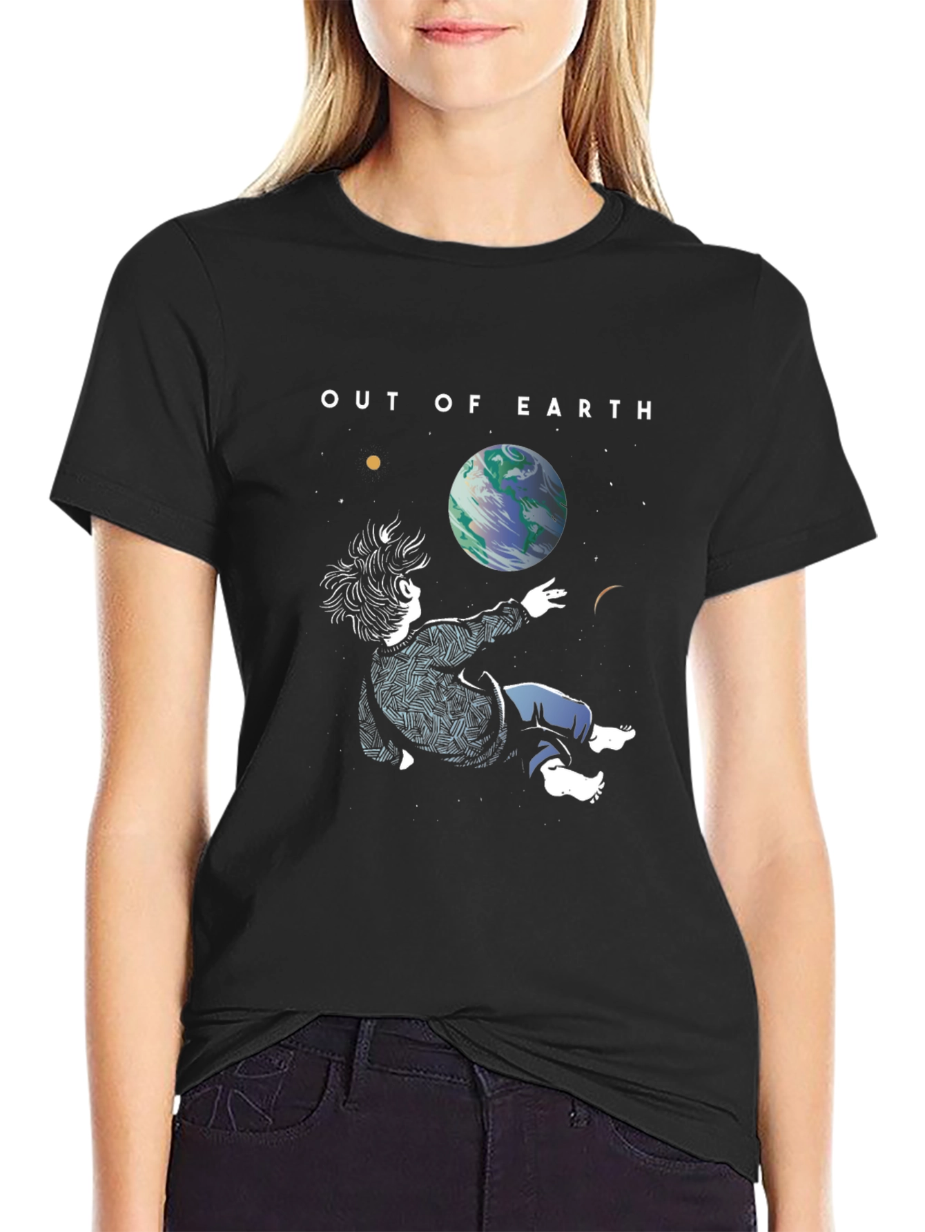 Out of Earth Graphic T-Shirt - Stylish Space Design