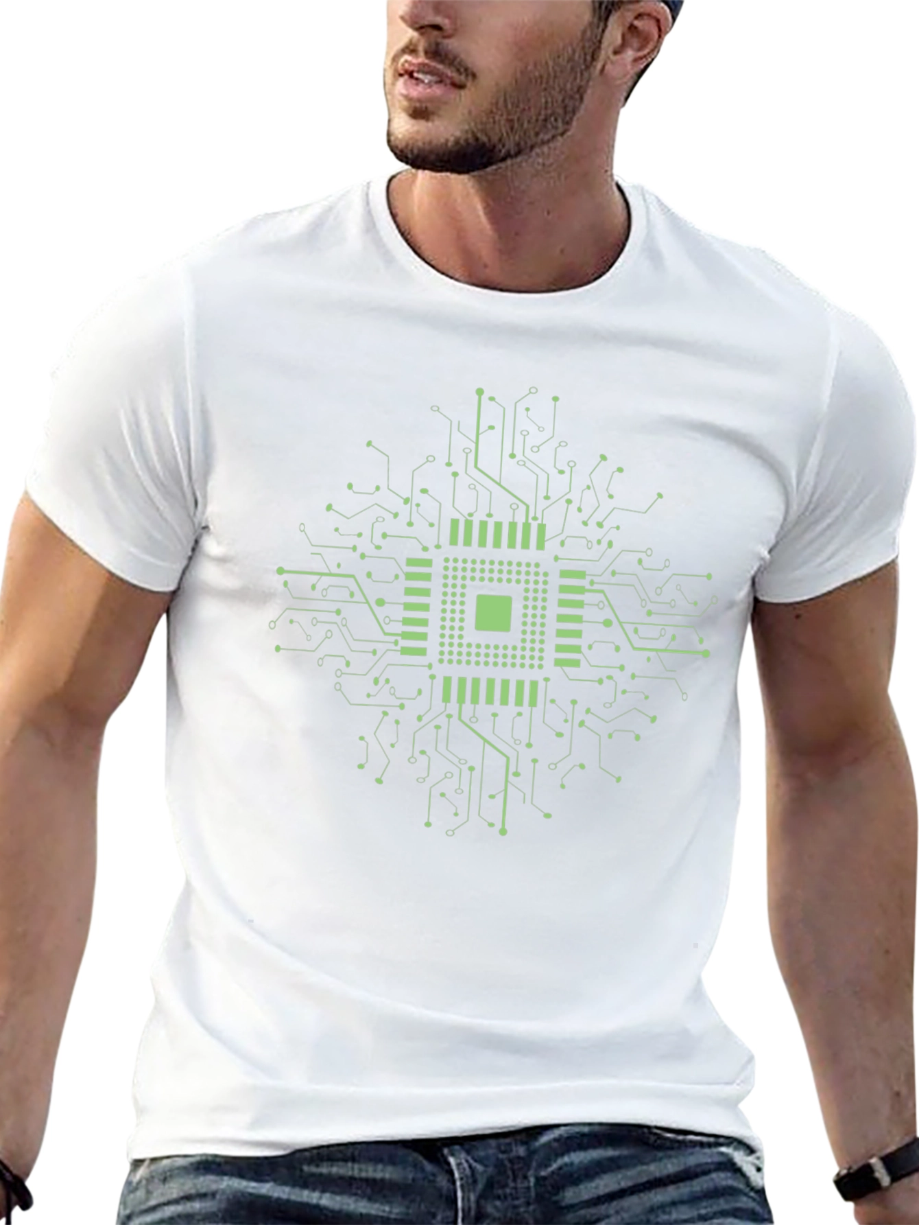 Circuit Board Graphic Tee - Geek Chic Style