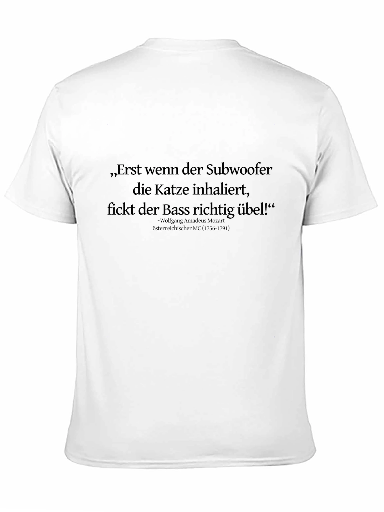 Subwoofer Cat Bass Funny T-Shirt