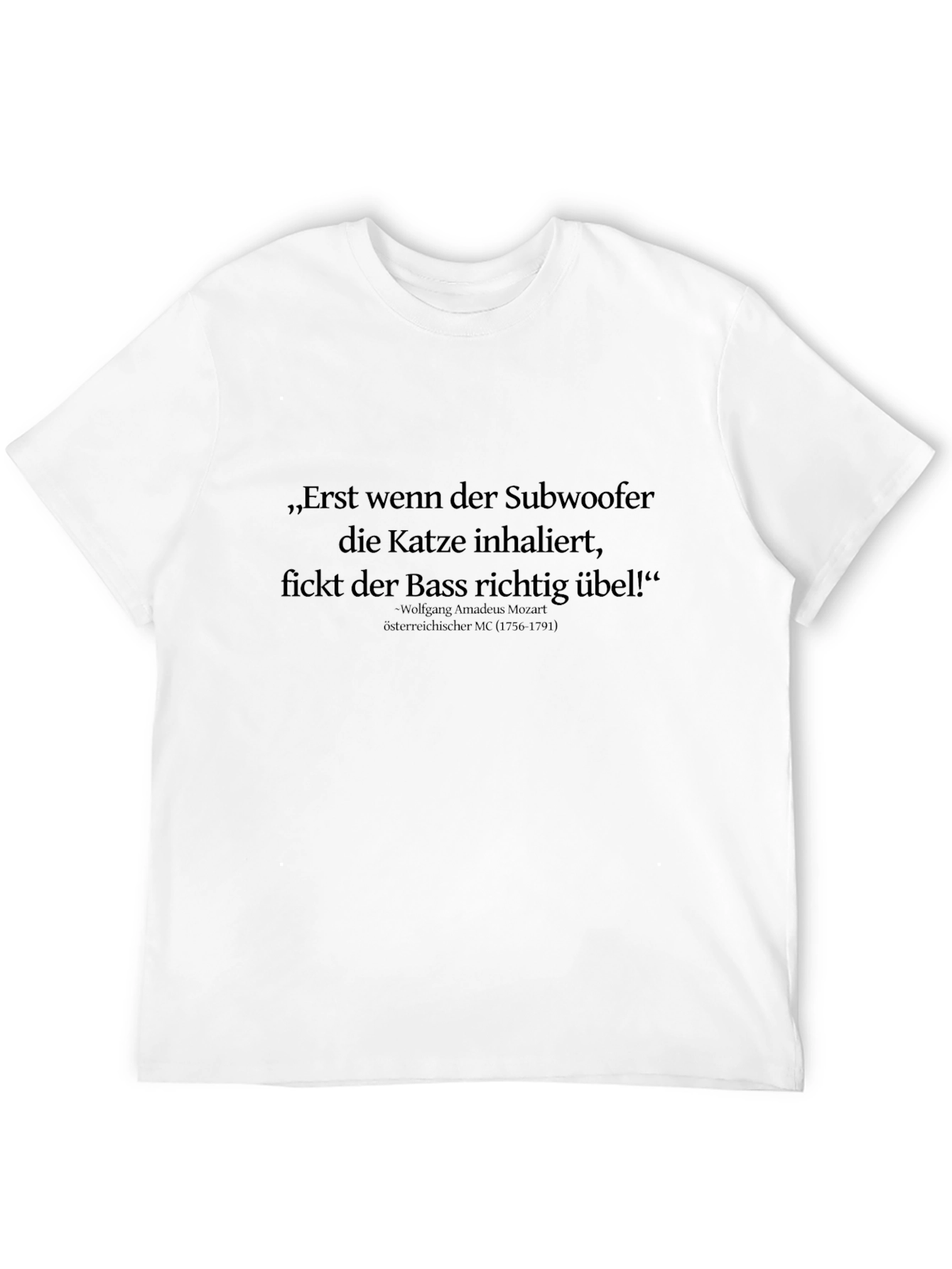 Subwoofer Cat Bass Funny T-Shirt