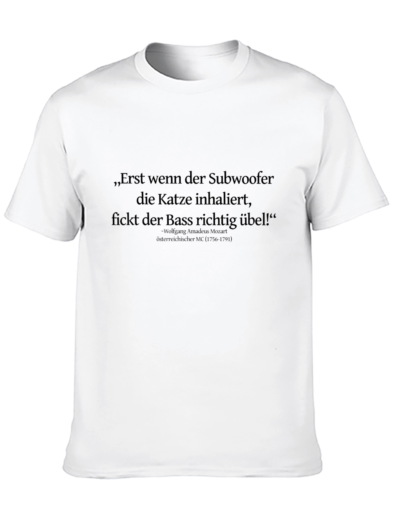 Subwoofer Cat Bass Funny T-Shirt