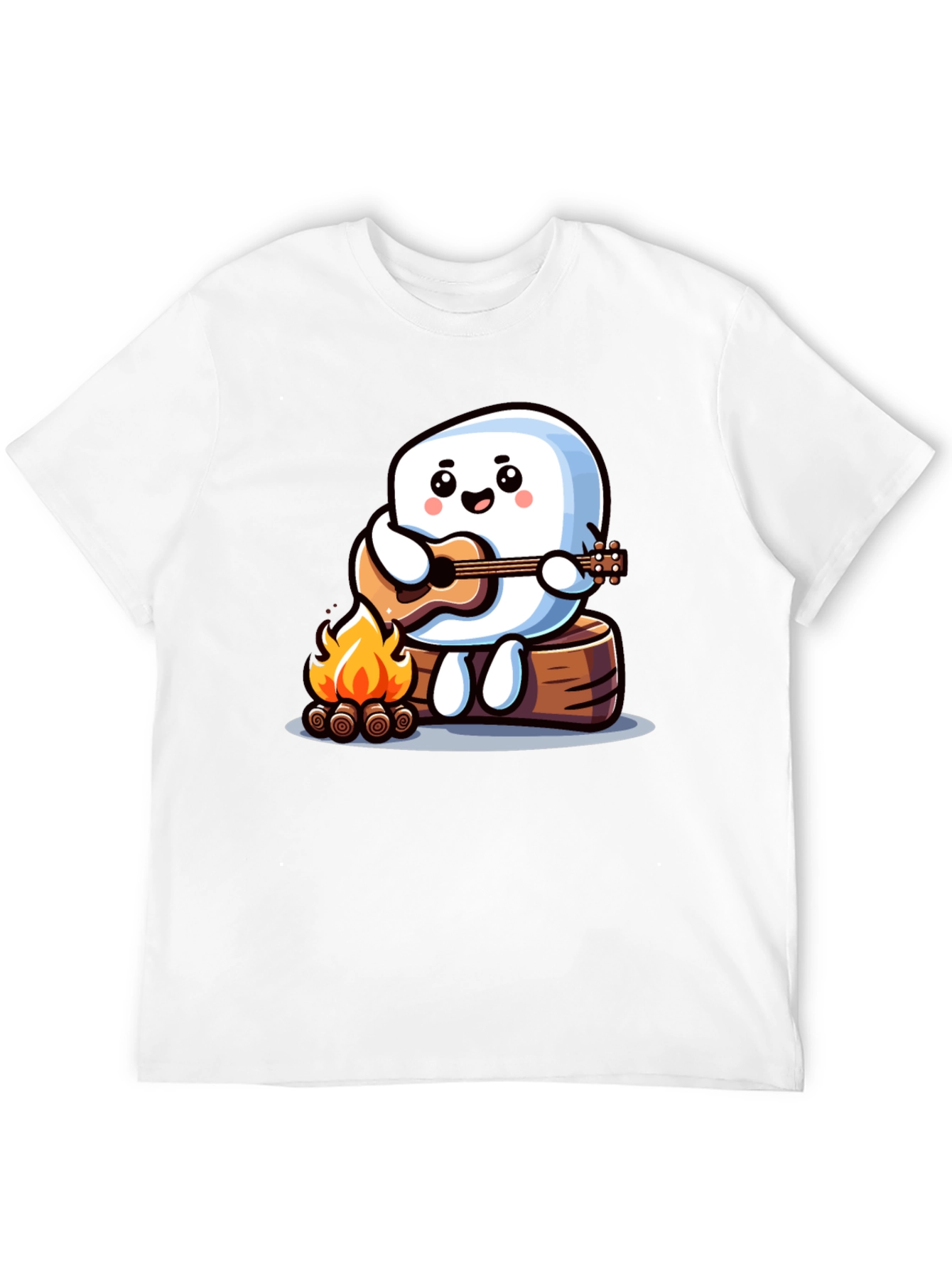 Campfire Marshmallow Musician T-Shirt
