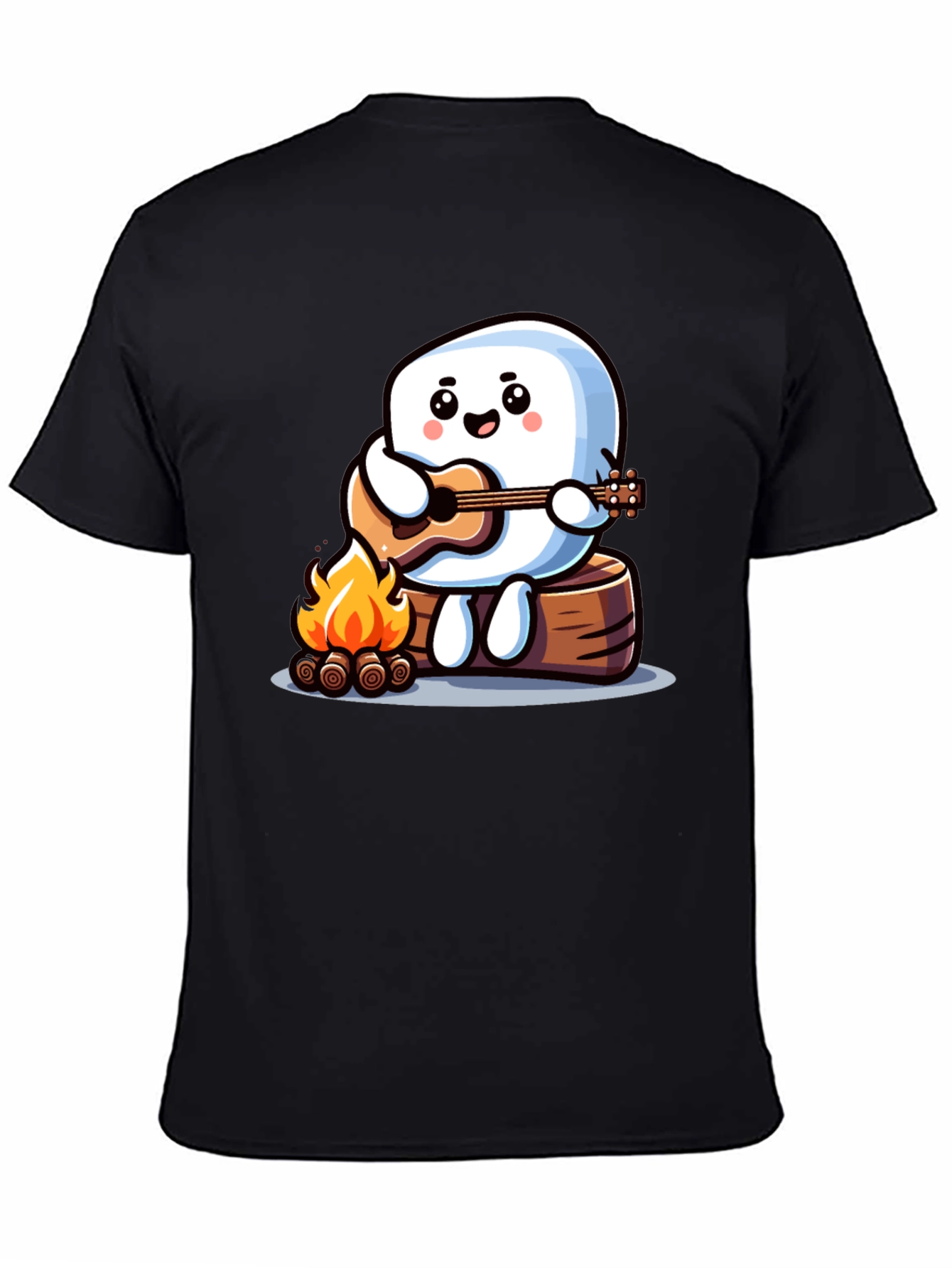 Campfire Marshmallow Musician T-Shirt