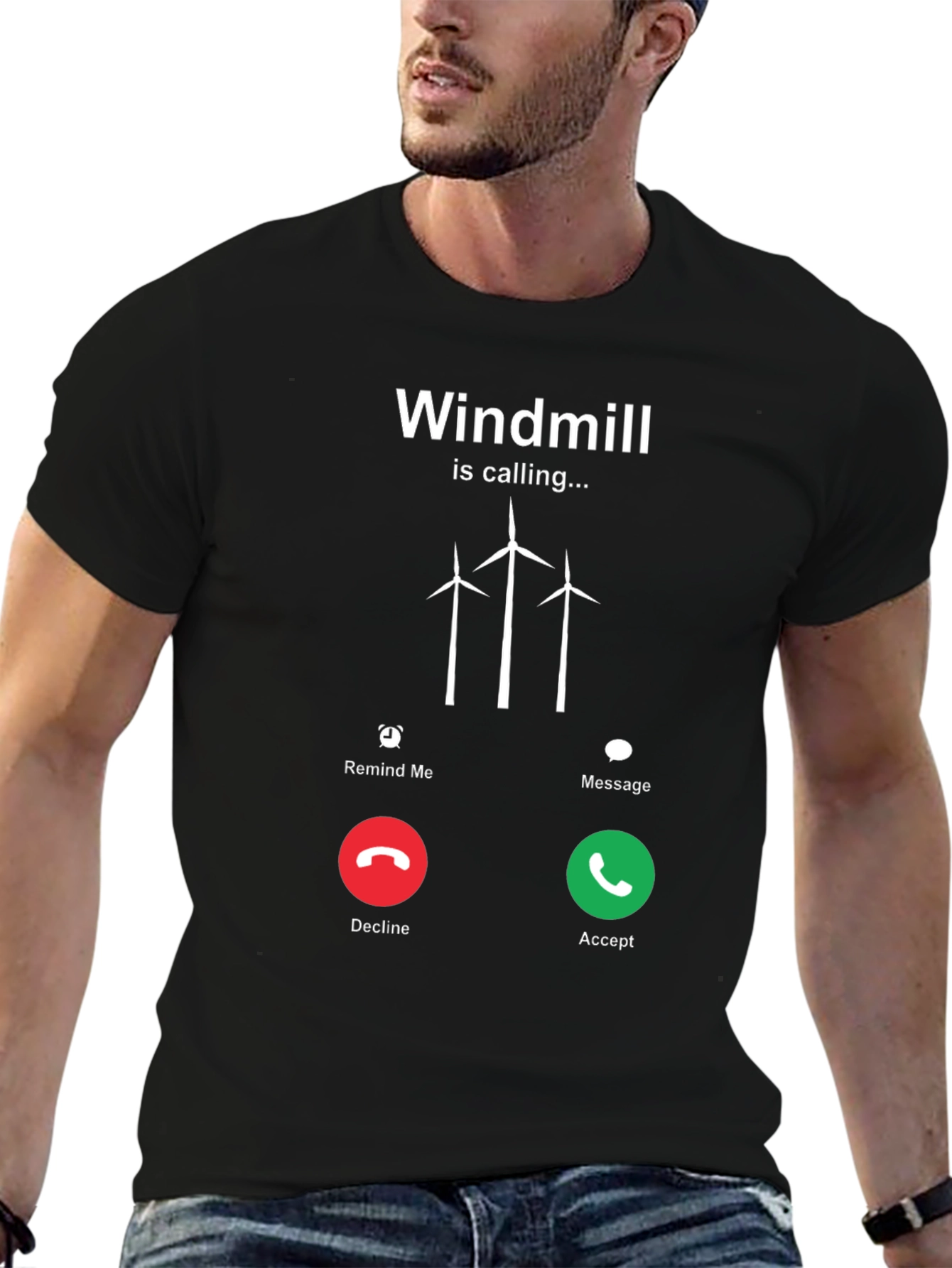 Windmill Calling T-Shirt - Accept the Call!