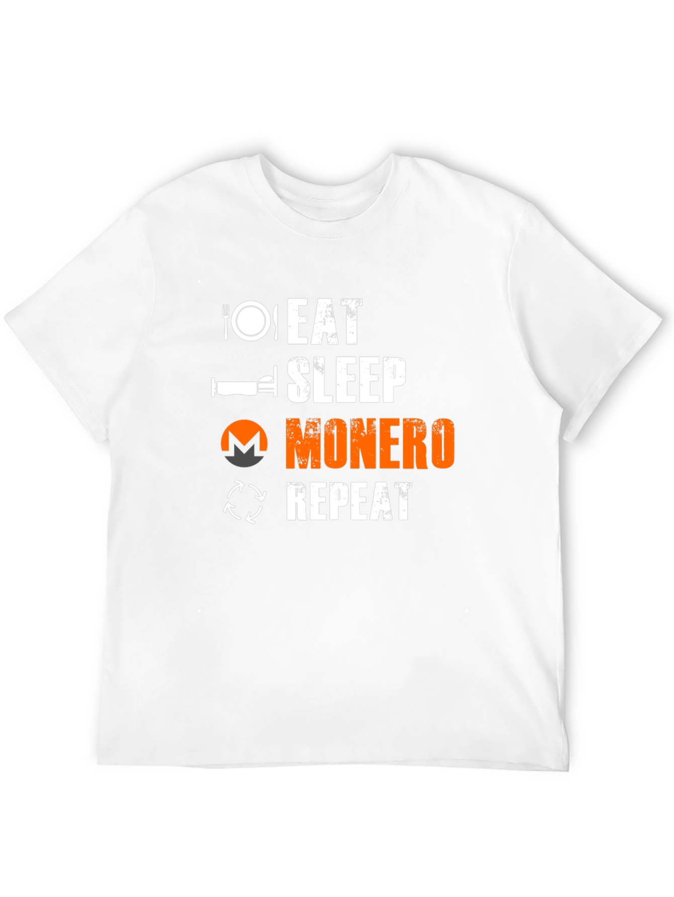 Eat Sleep Monero Repeat T-Shirt - Crypto Enthusiast