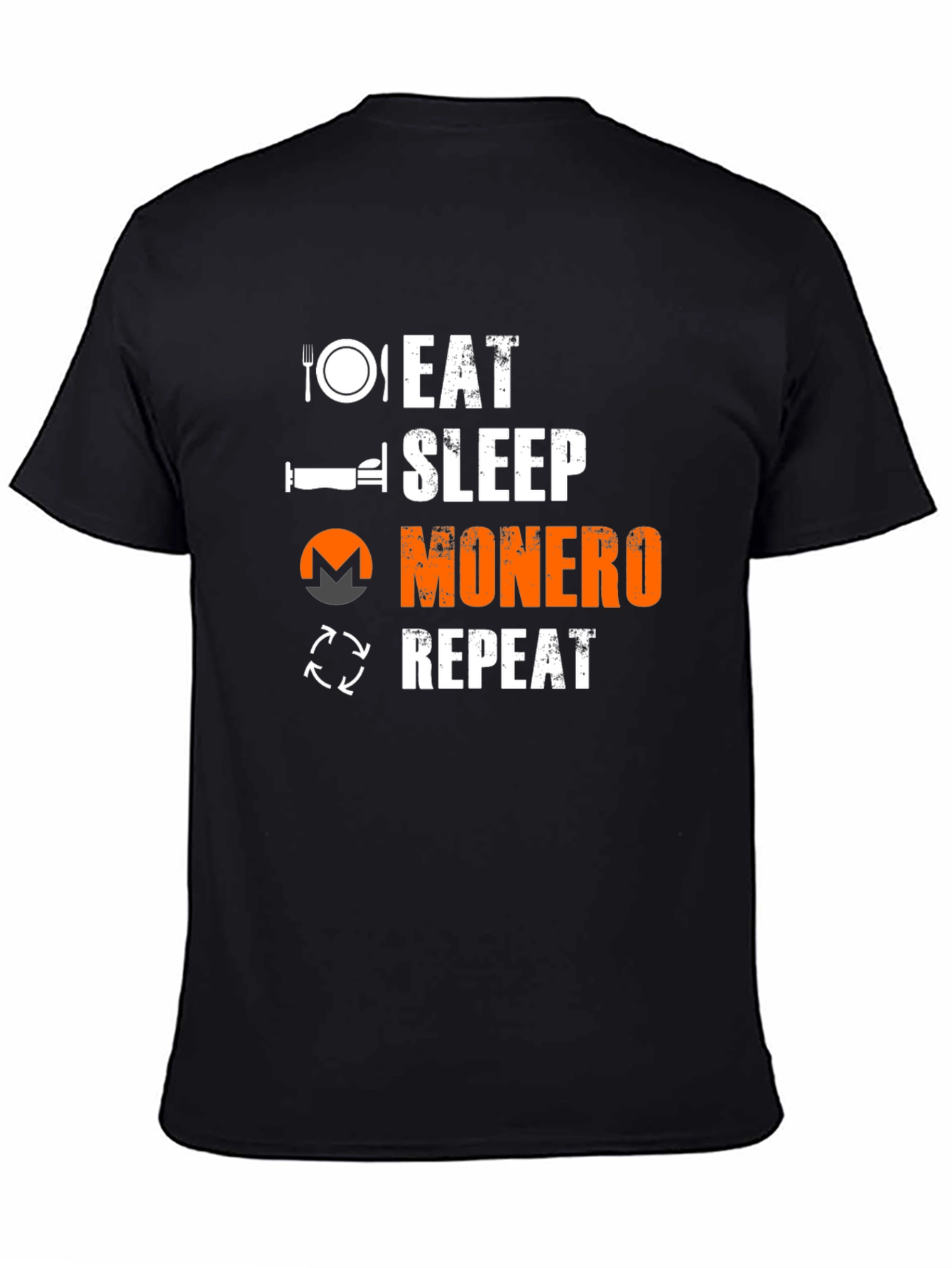 Eat Sleep Monero Repeat T-Shirt - Crypto Enthusiast