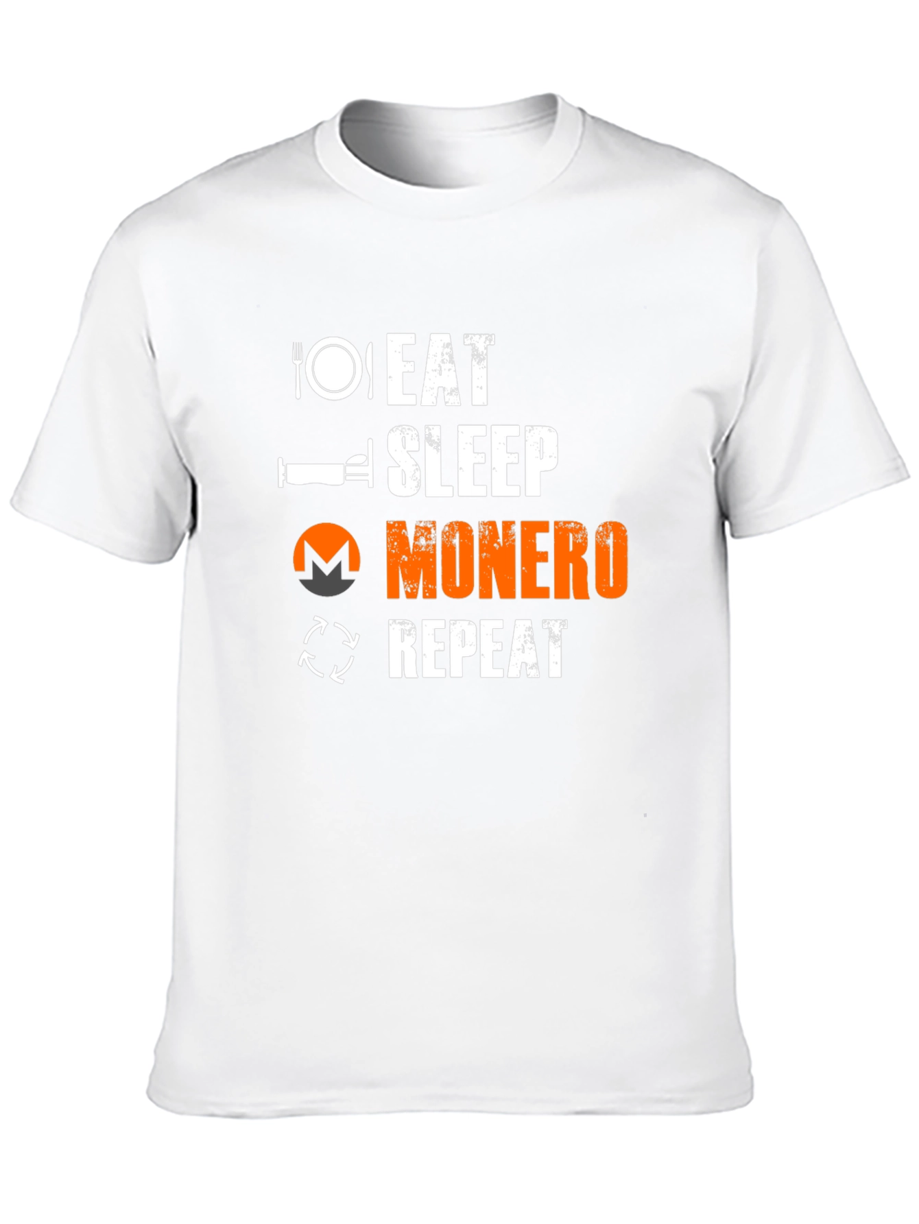 Eat Sleep Monero Repeat T-Shirt - Crypto Enthusiast