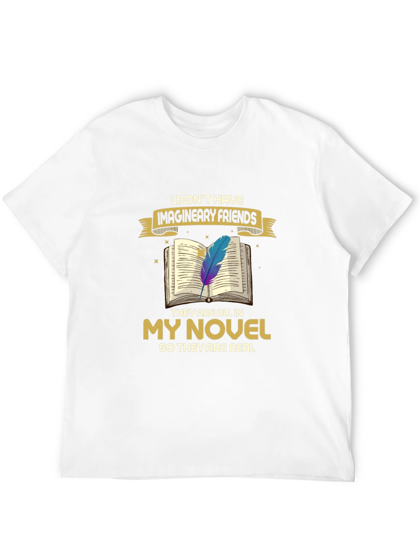 Book Lover T-Shirt: Imaginary Friends Novel Tee