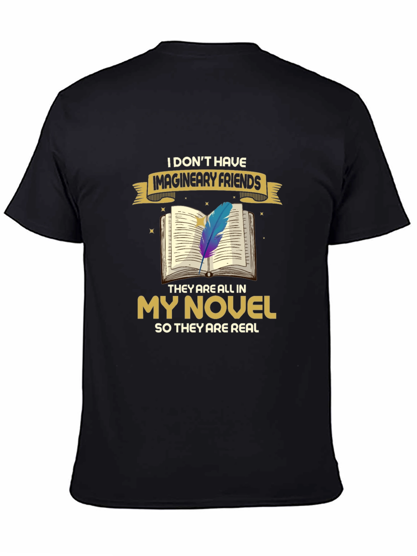 Book Lover T-Shirt: Imaginary Friends Novel Tee