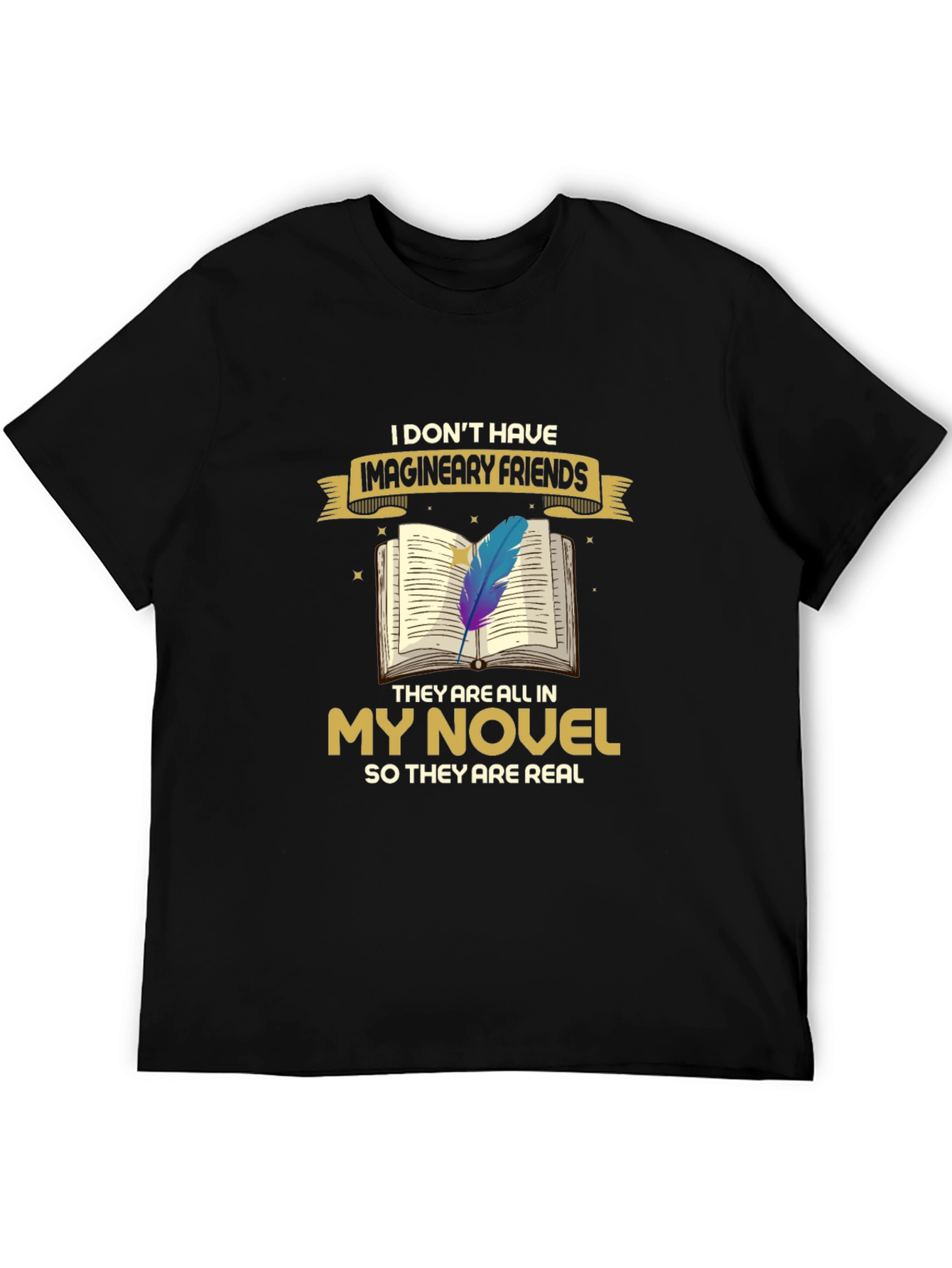 Book Lover T-Shirt: Imaginary Friends Novel Tee