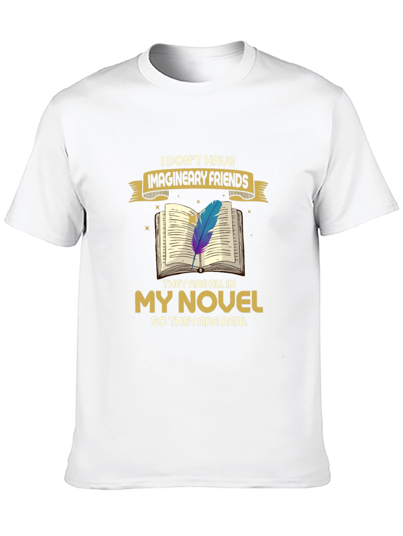 Book Lover T-Shirt: Imaginary Friends Novel Tee