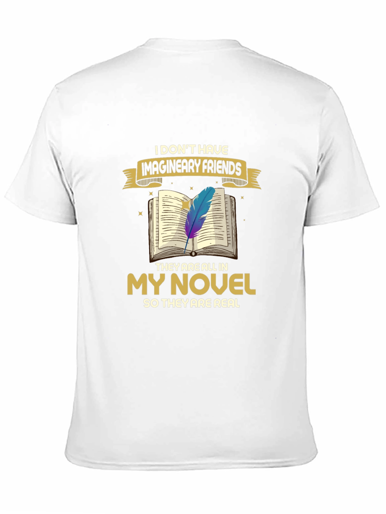 Book Lover T-Shirt: Imaginary Friends Novel Tee