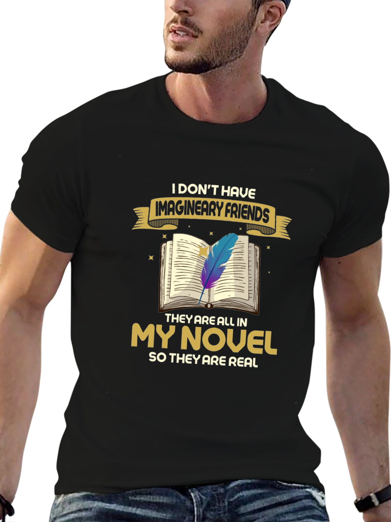 Book Lover T-Shirt: Imaginary Friends Novel Tee