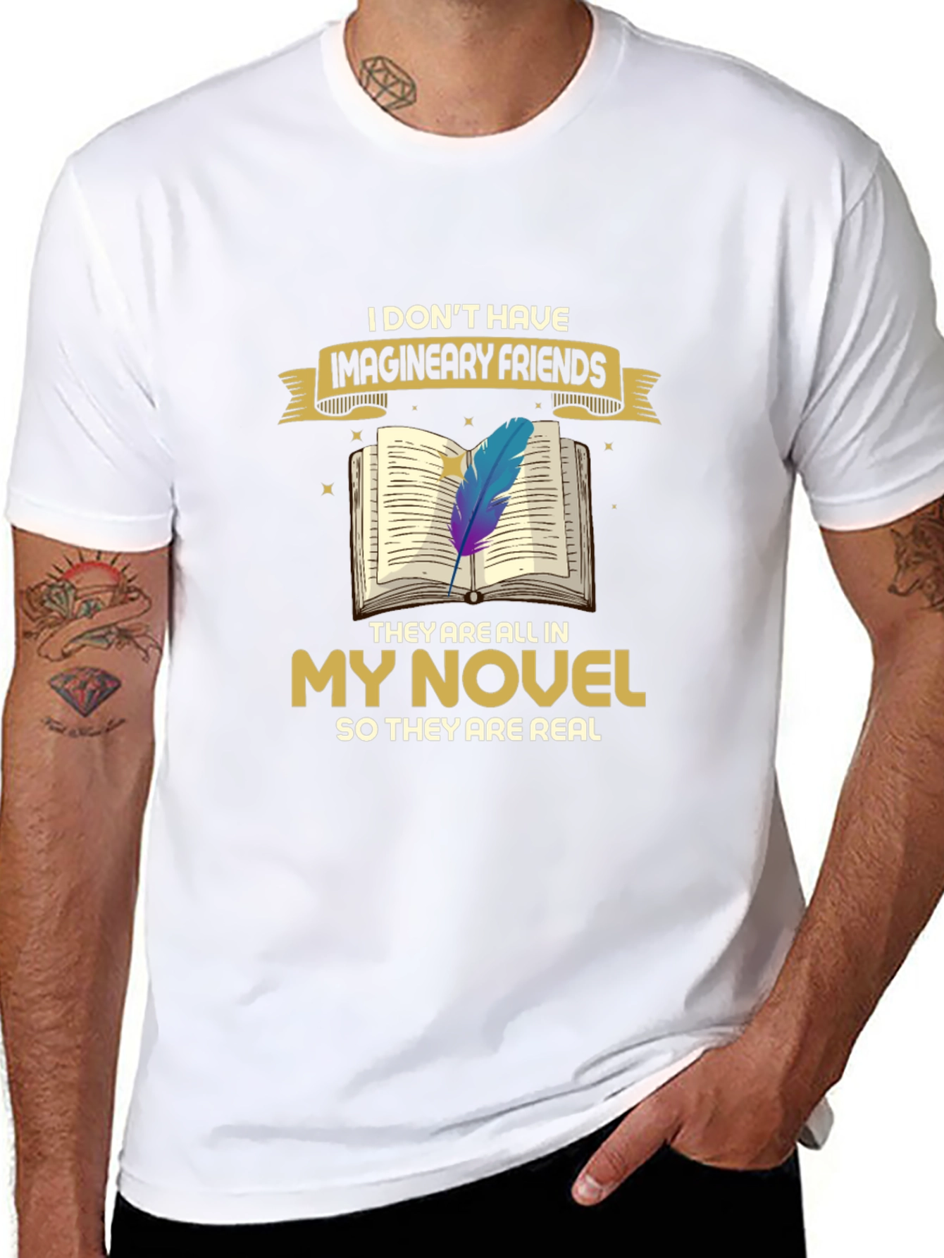Book Lover T-Shirt: Imaginary Friends Novel Tee