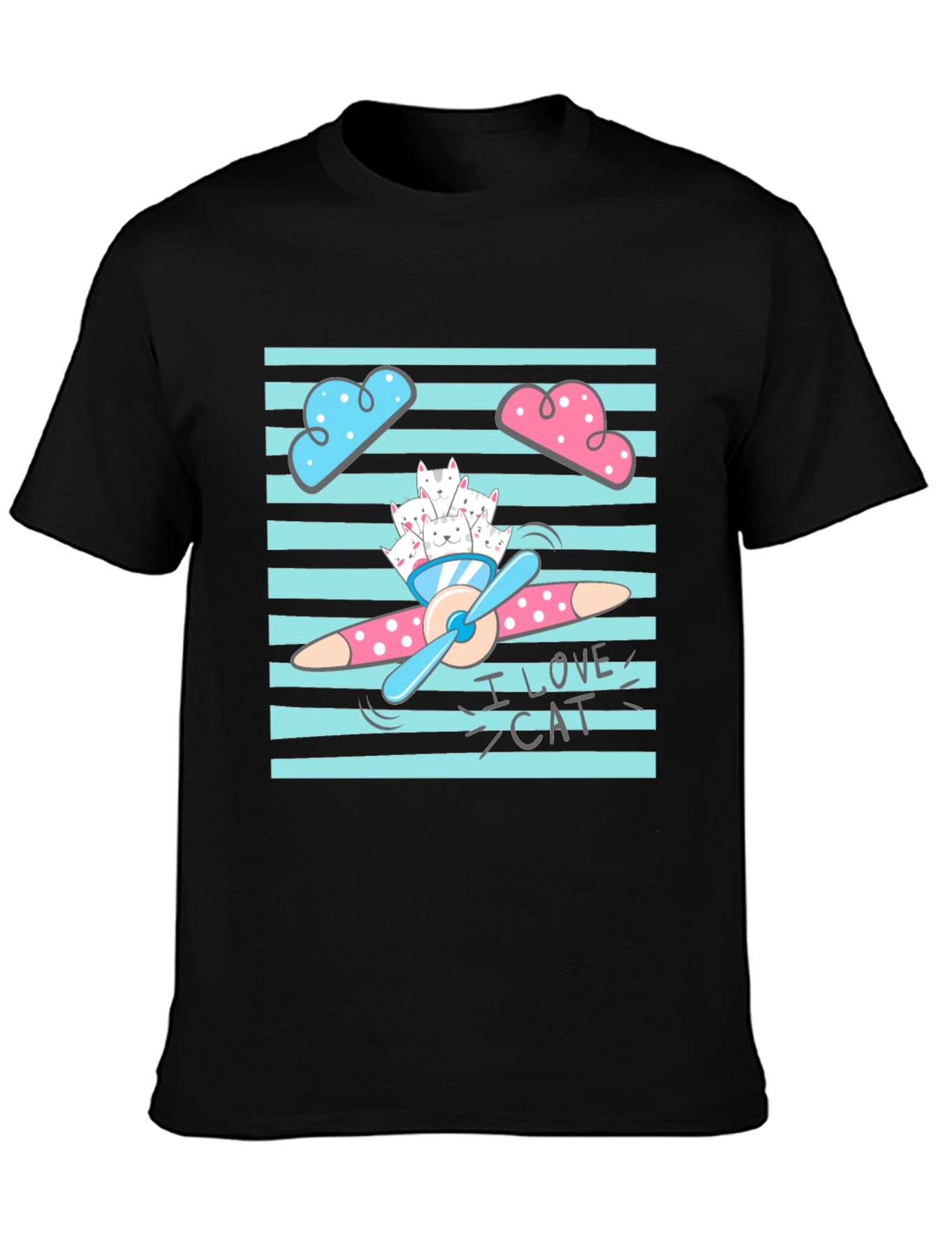 I Love Cats Graphic T-Shirt