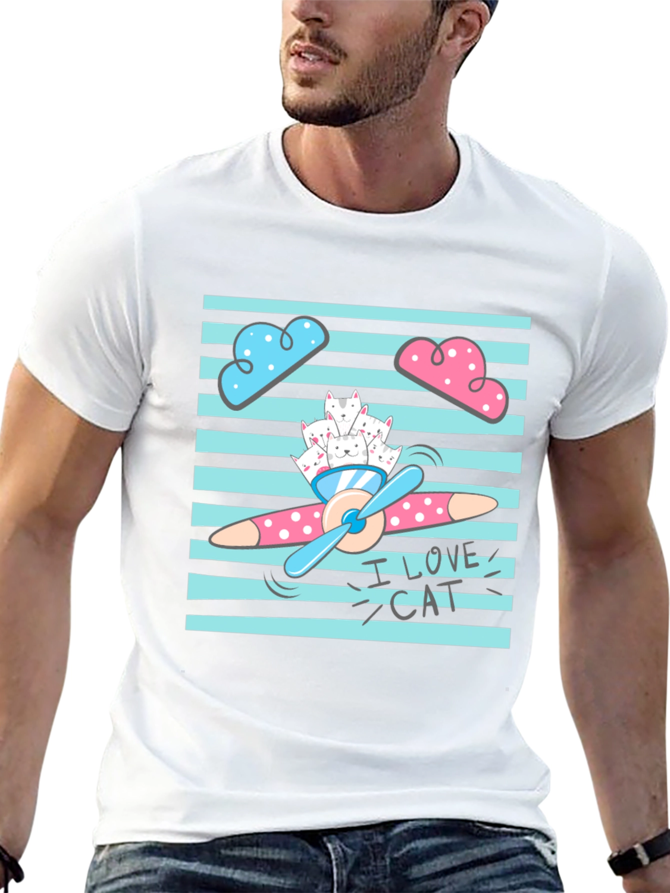 I Love Cats Graphic T-Shirt